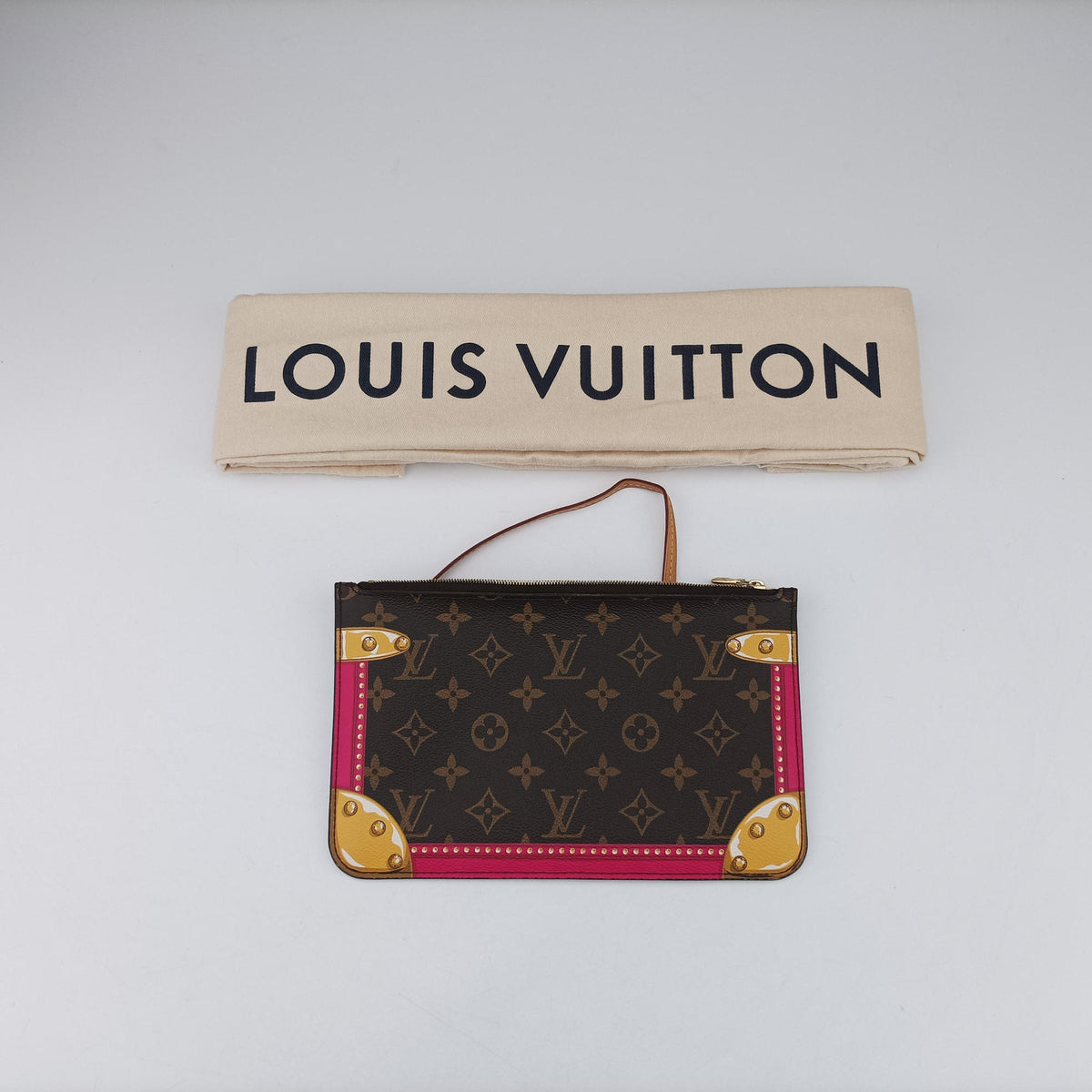 Secondhand Louis Vuitton Neverfull MM Summer Trunk brown×Multicolor Monogram Canvas M41390 handbag | stylenewstar