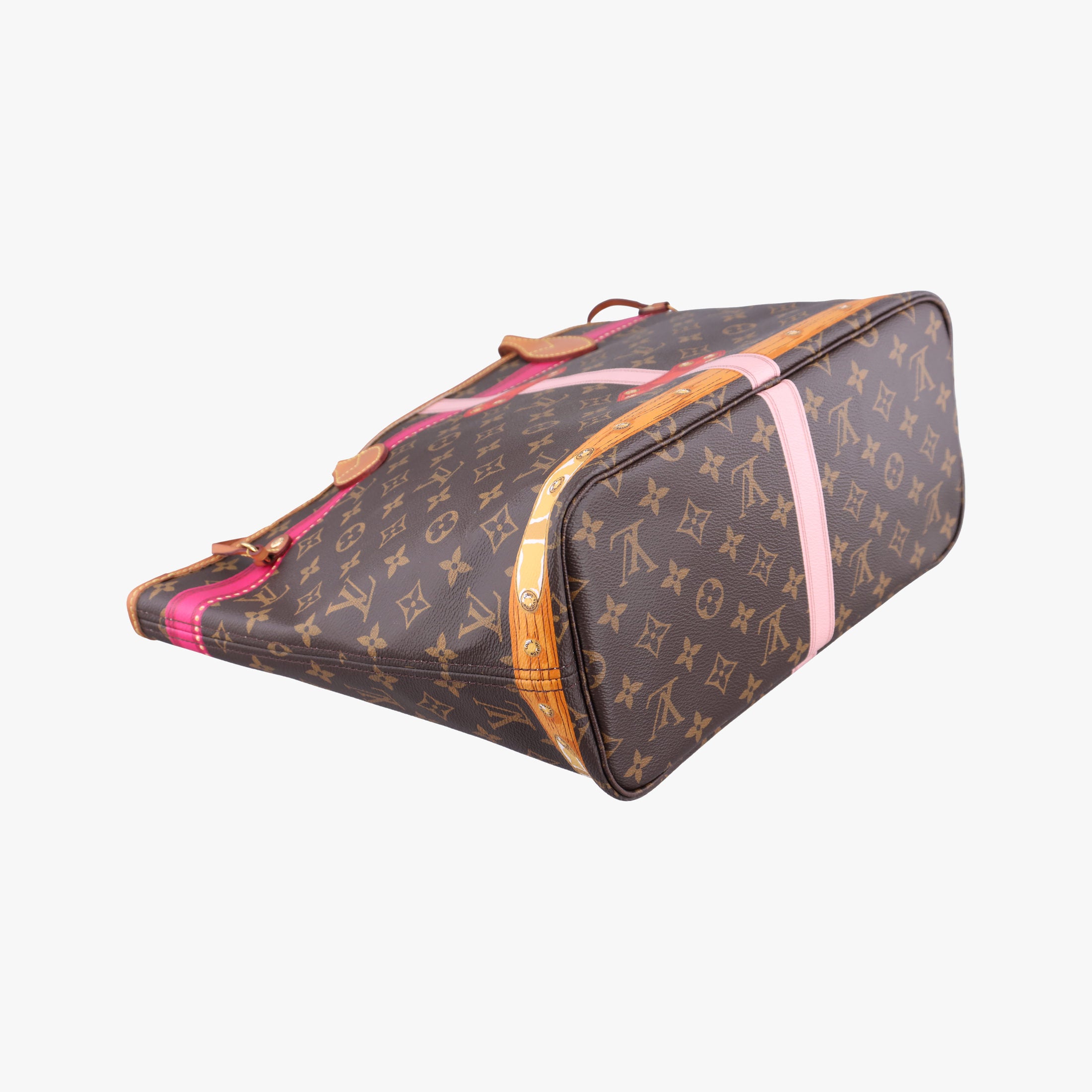 Secondhand Louis Vuitton Neverfull MM Summer Trunk brown×Multicolor Monogram Canvas M41390 handbag | stylenewstar