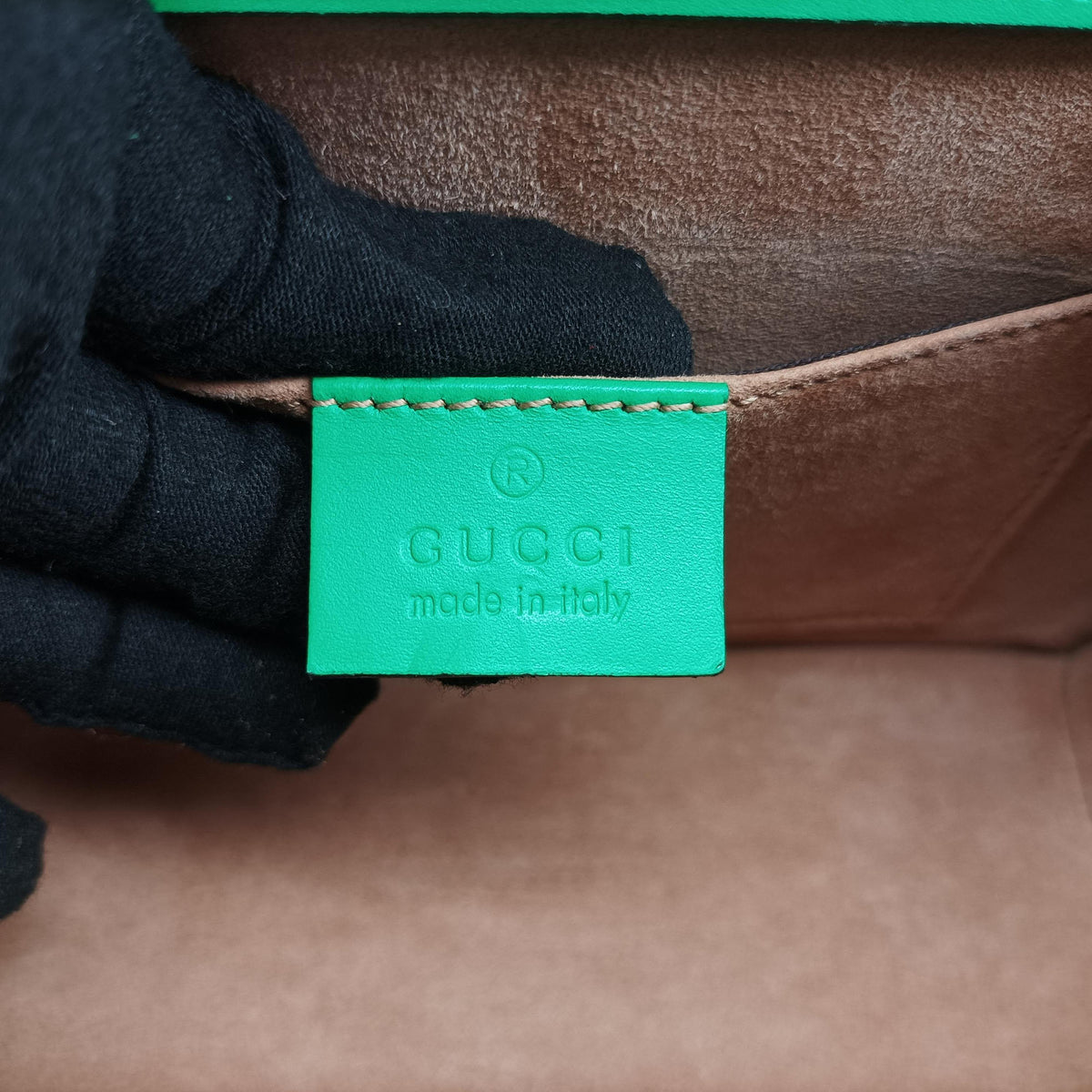 Secondhand Gucci Sylvie Green Leather 470270 shoulderbag | stylenewstar
