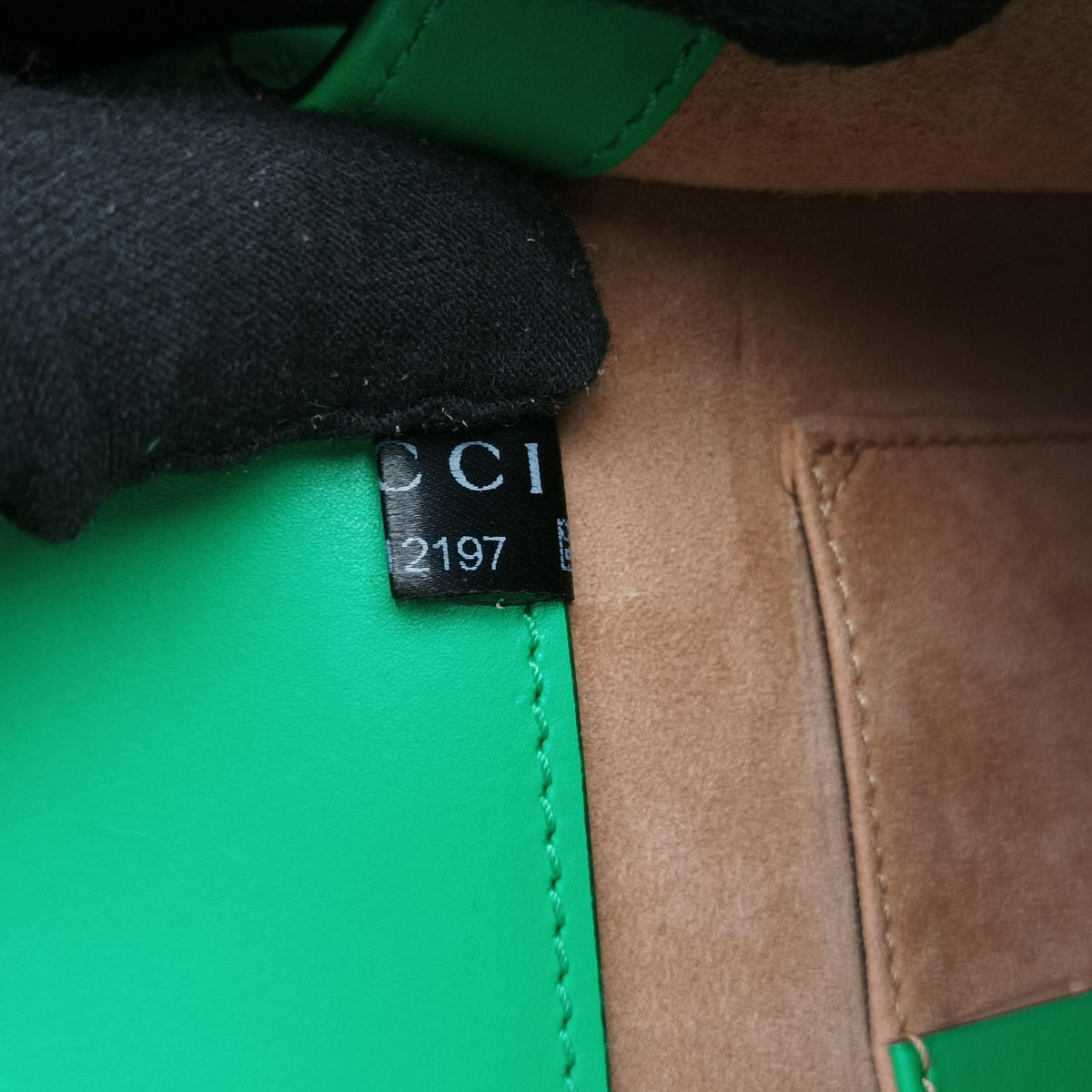 Secondhand Gucci Sylvie Green Leather 470270 shoulderbag | stylenewstar