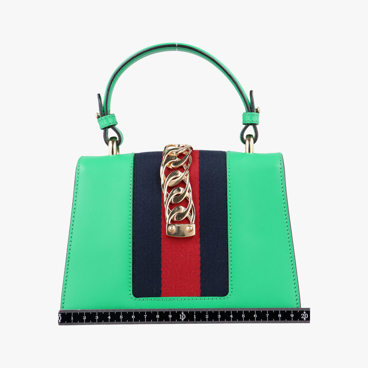 Secondhand Gucci Sylvie Green Leather 470270 shoulderbag | stylenewstar
