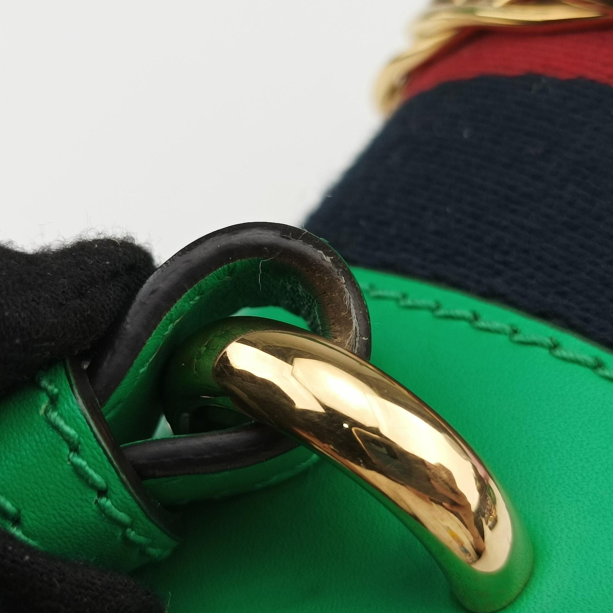 Secondhand Gucci Sylvie Green Leather 470270 shoulderbag | stylenewstar
