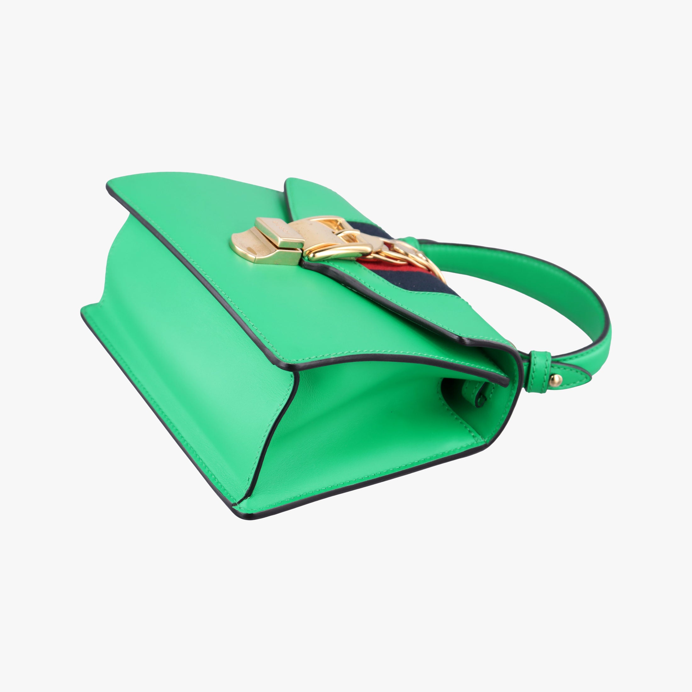 Secondhand Gucci Sylvie Green Leather 470270 shoulderbag | stylenewstar