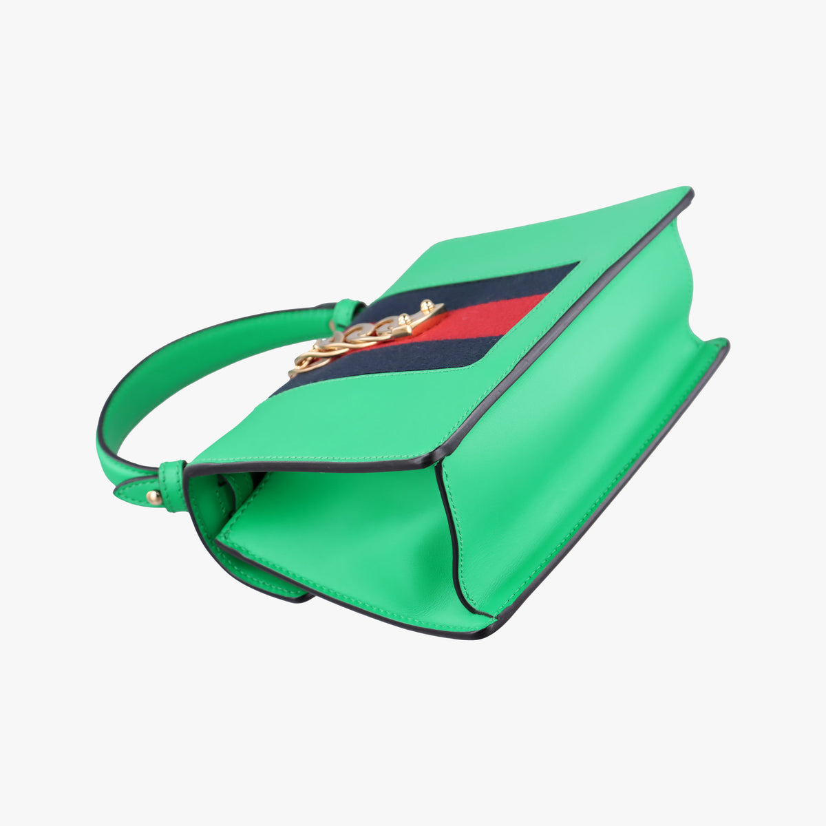 Secondhand Gucci Sylvie Green Leather 470270 shoulderbag | stylenewstar
