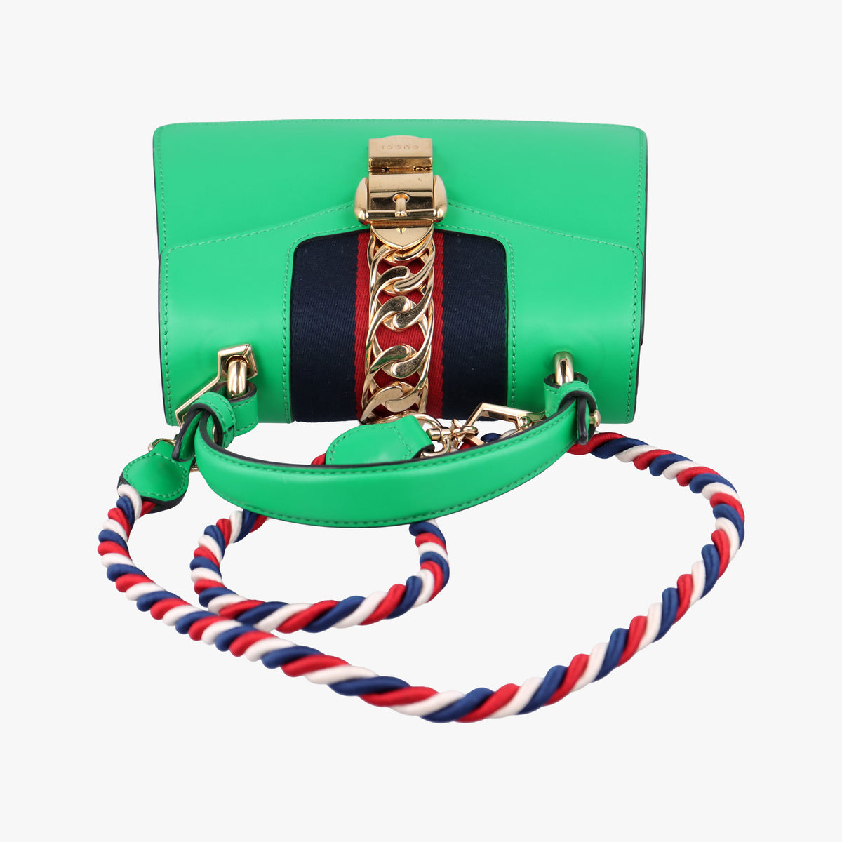 Secondhand Gucci Sylvie Green Leather 470270 shoulderbag | stylenewstar