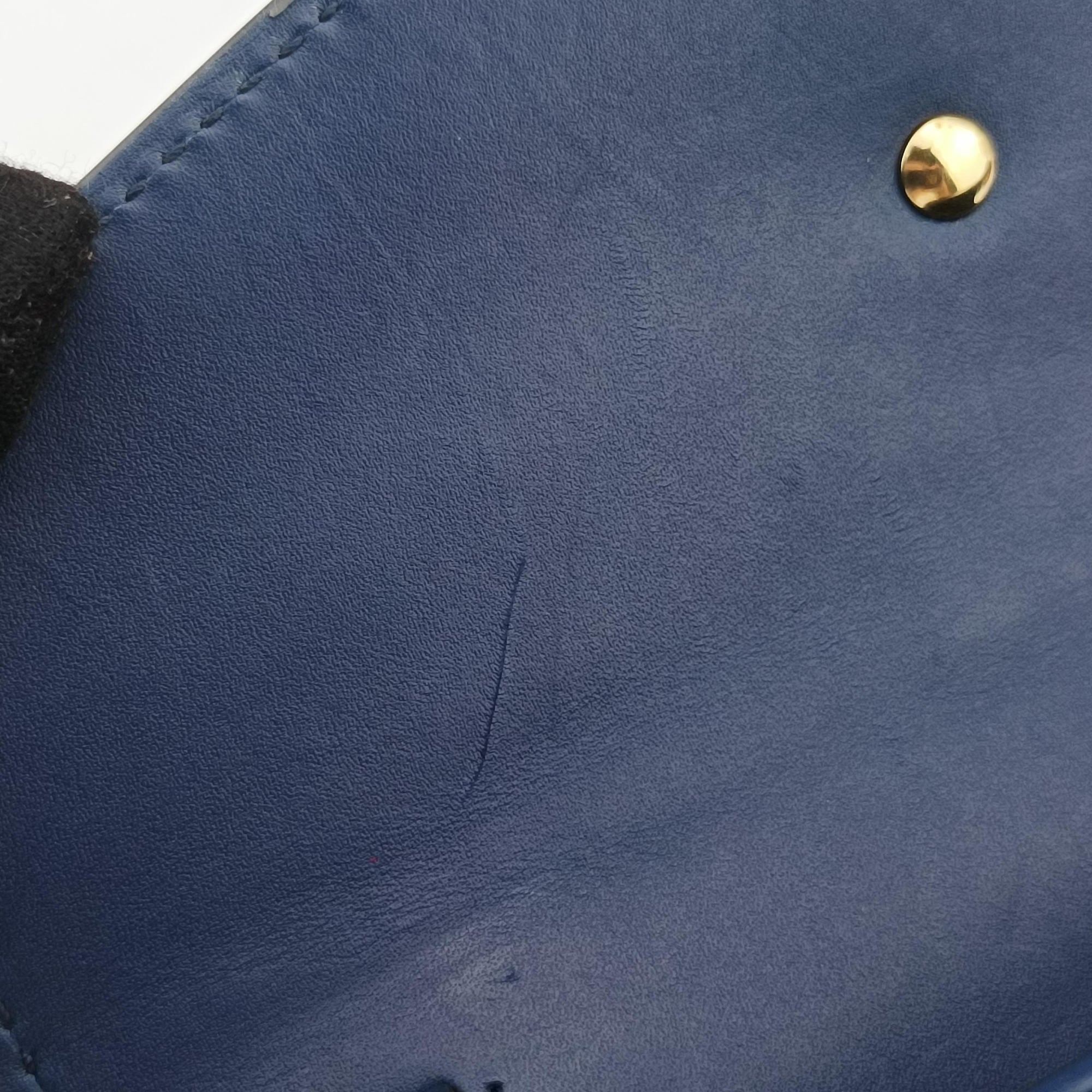 Pre-owned Gucci Sylvie Blue Leather 470270 shoulderbag | stylenewstar