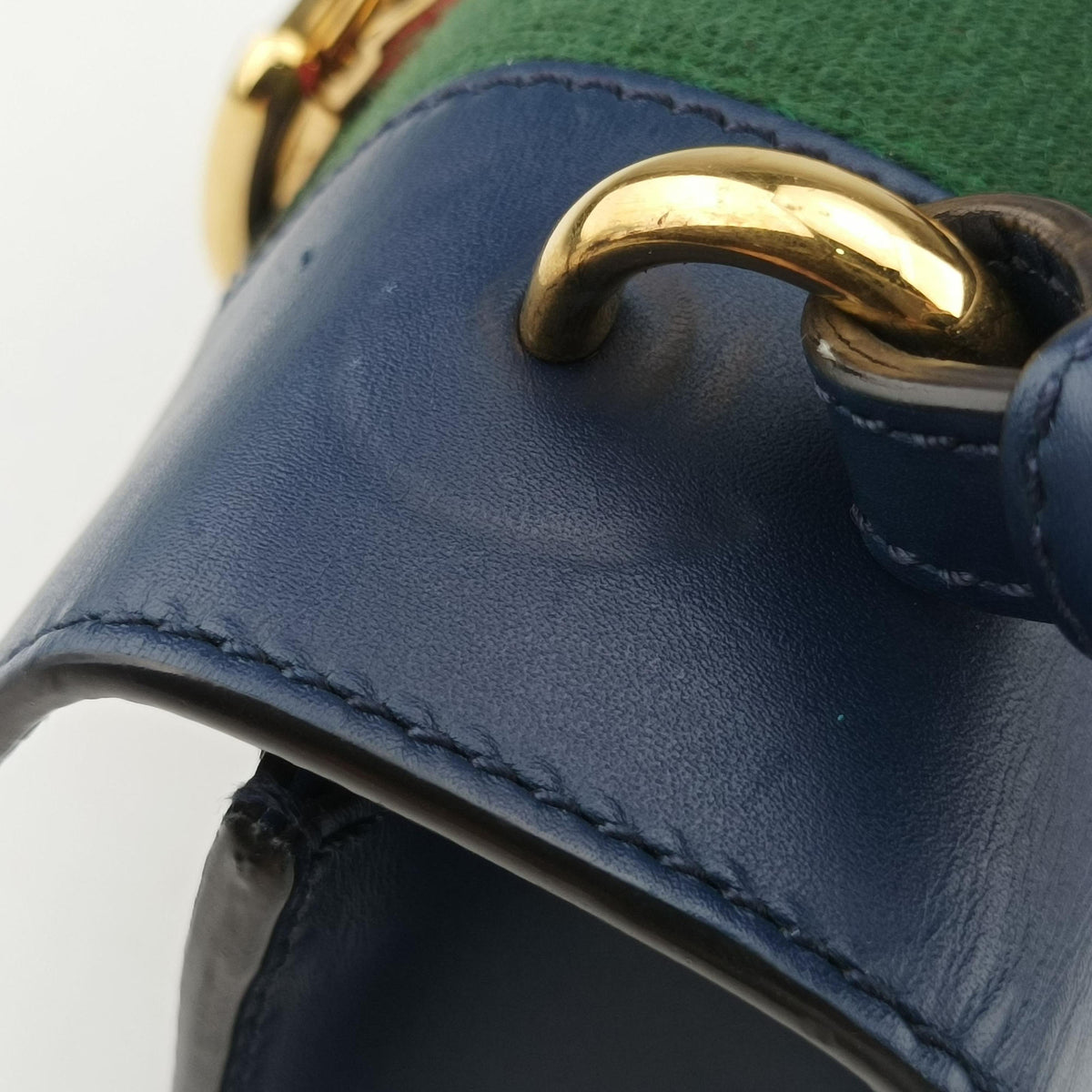 Pre-owned Gucci Sylvie Blue Leather 470270 shoulderbag | stylenewstar
