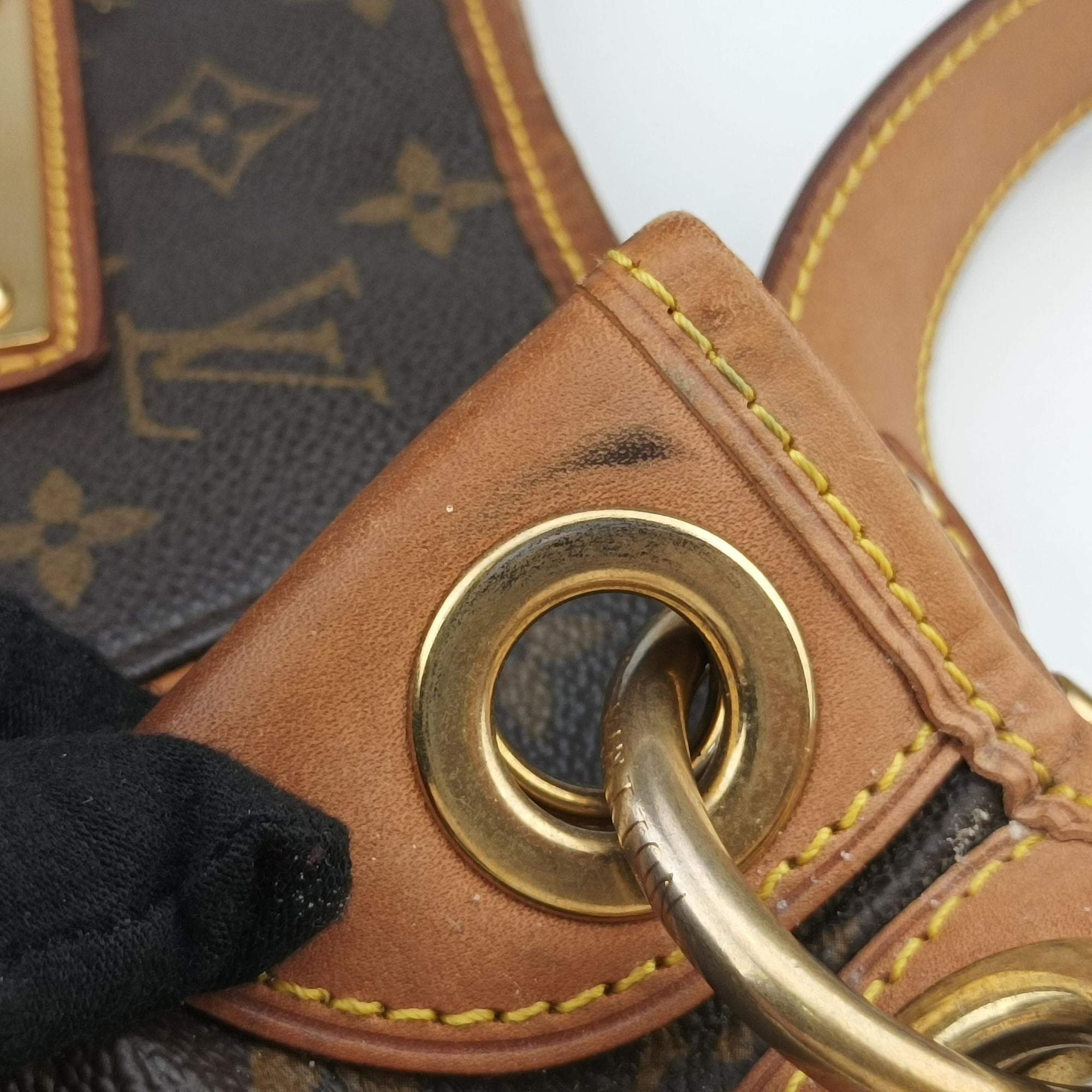 Pre-owned Louis Vuitton GALLIERA PM Brown Monogram Canvas M56382 shoulderbag | stylenewstar