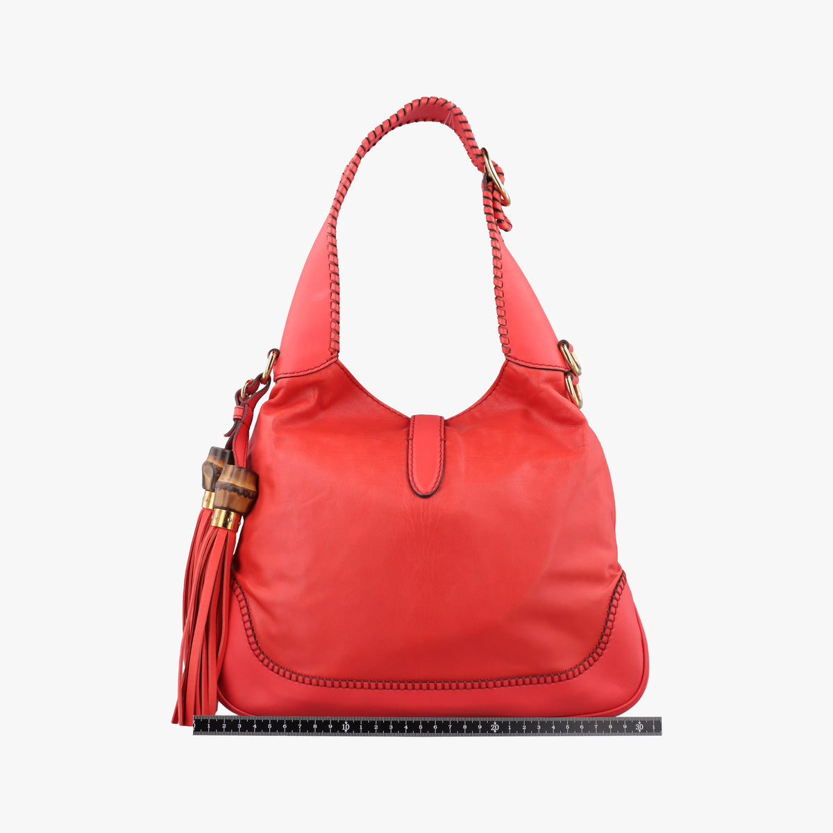 Pre-owned Gucci New Jackie Orange Leather 219725 shoulderbag | stylenewstar