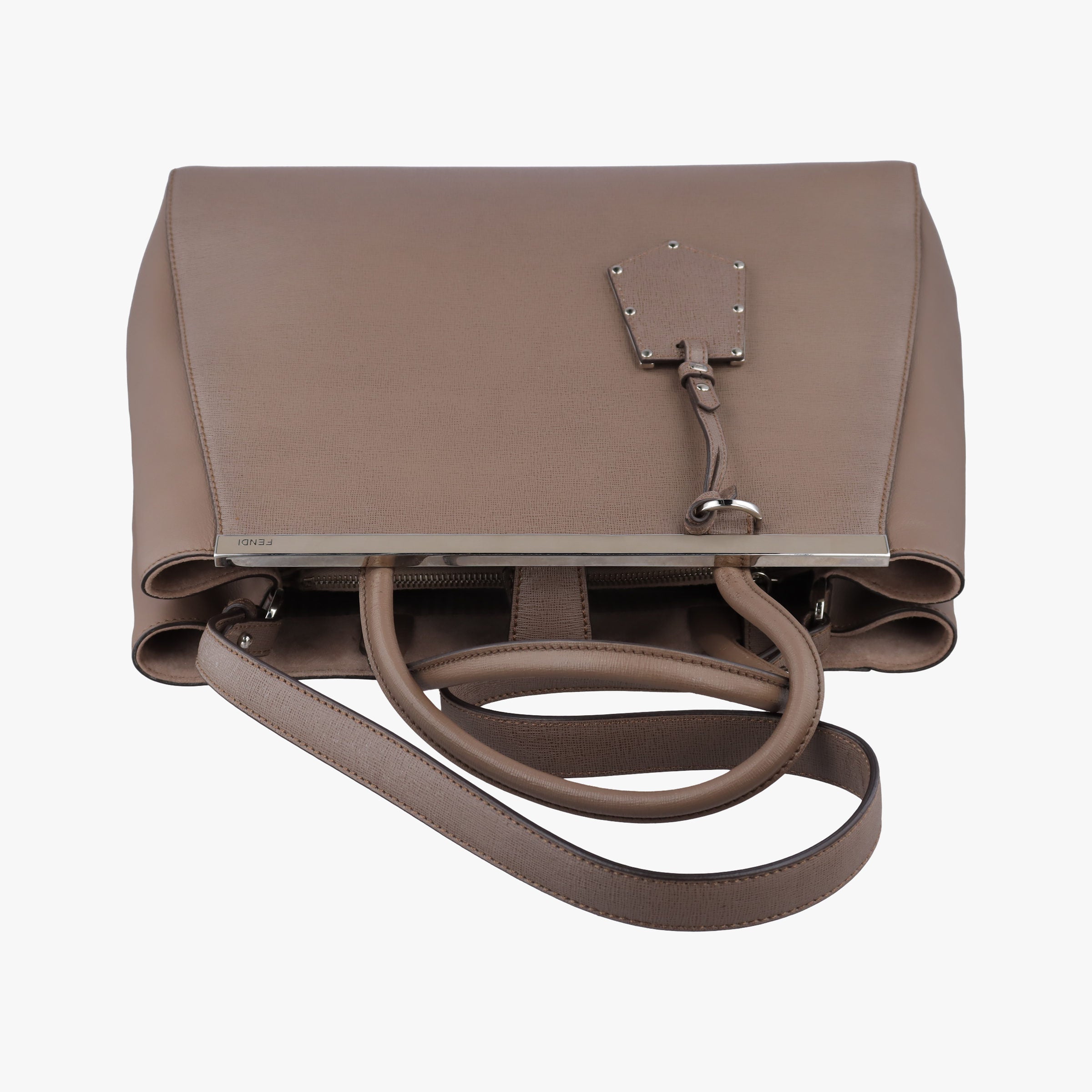 Vintage Fendi 2 JOURS Brown Leather 8BH250 shoulderbag | stylenewstar