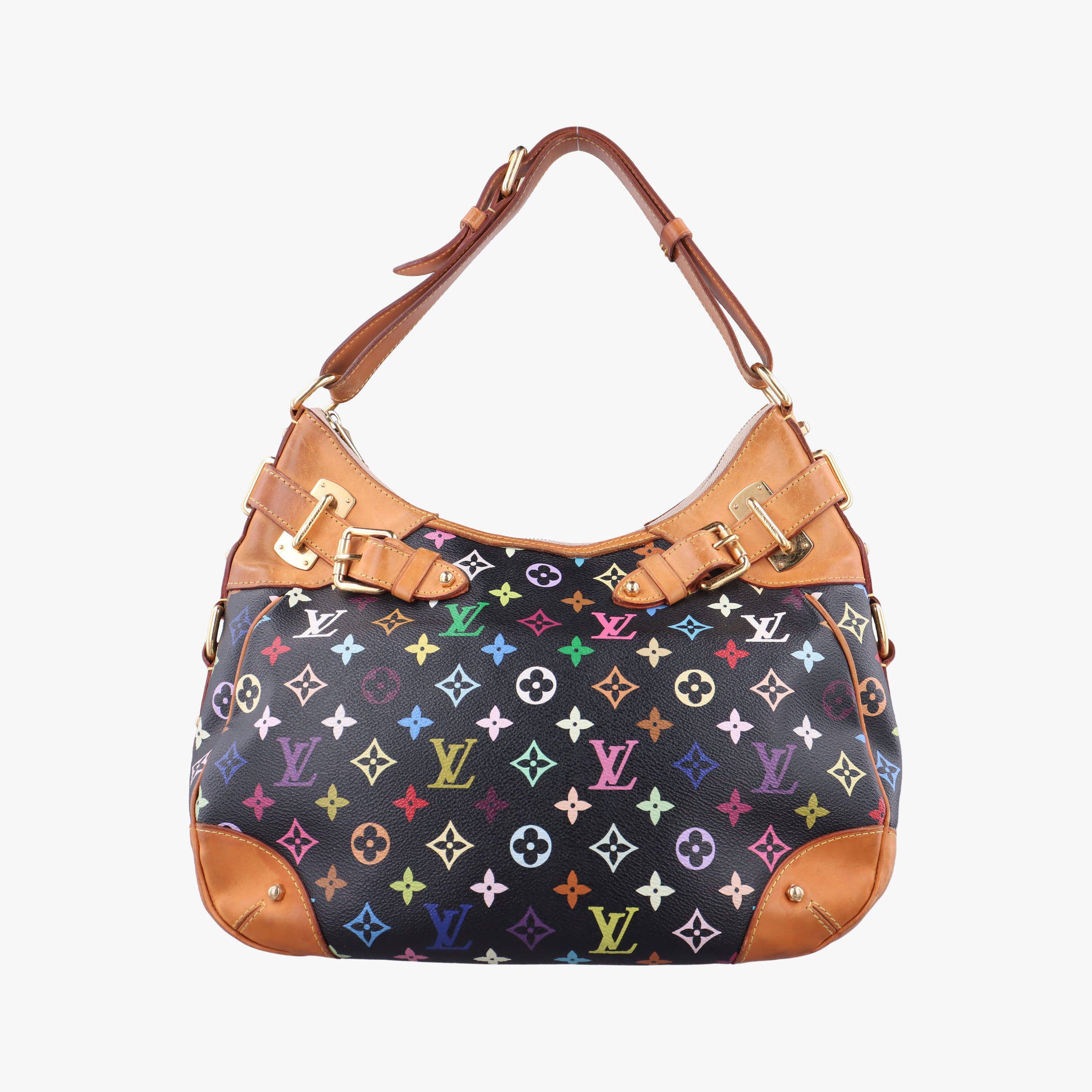 Pre-owned Louis Vuitton GRETA Noir Monogram Multicolor M40196 shoulderbag | stylenewstar