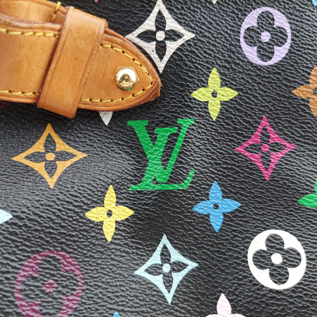 Pre-owned Louis Vuitton GRETA Noir Monogram Multicolor M40196 shoulderbag | stylenewstar