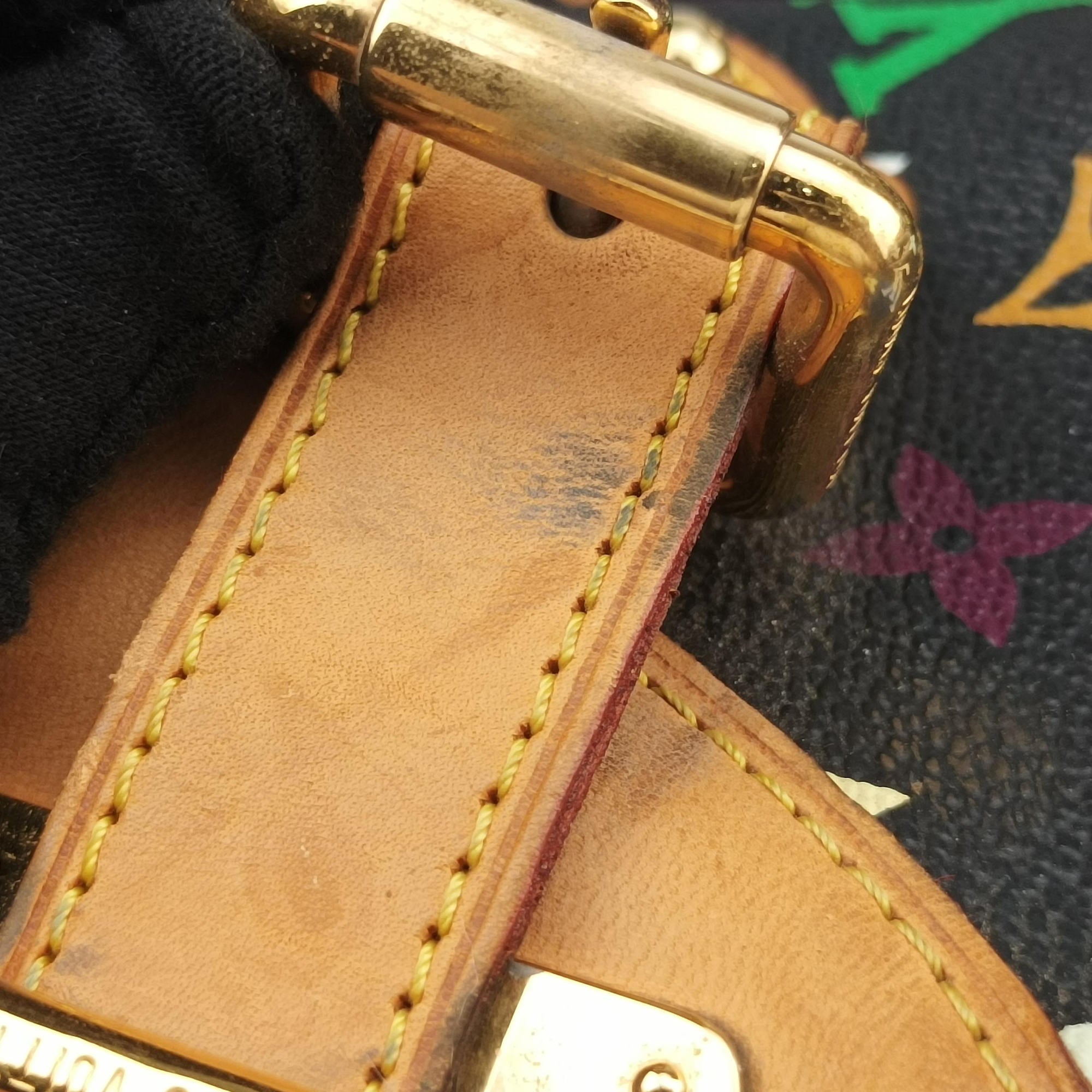 Pre-owned Louis Vuitton GRETA Noir Monogram Multicolor M40196 shoulderbag | stylenewstar