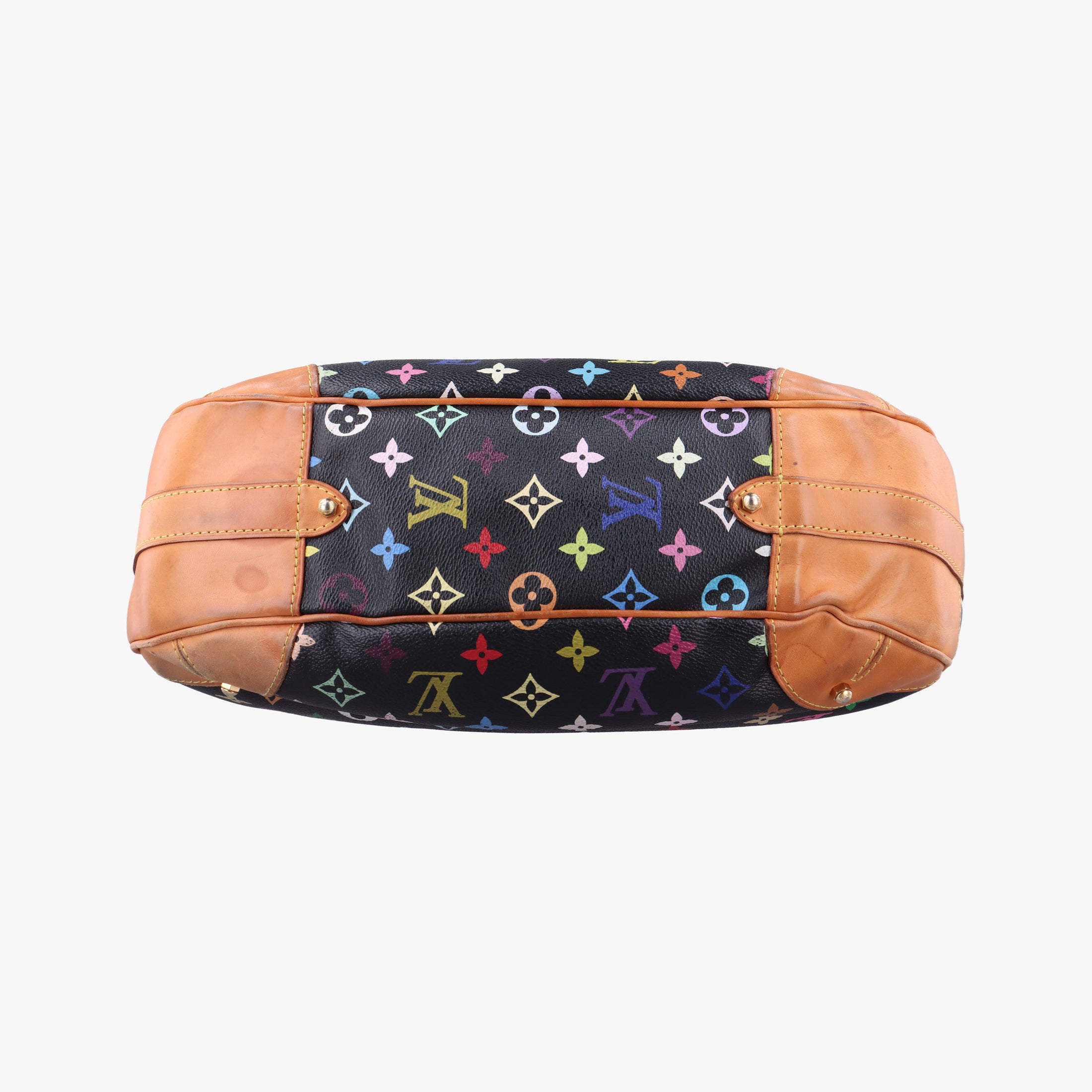 Pre-owned Louis Vuitton GRETA Noir Monogram Multicolor M40196 shoulderbag | stylenewstar