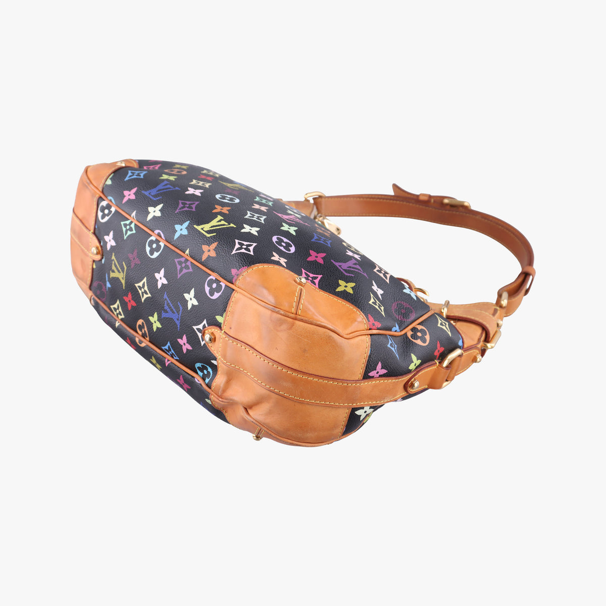 Pre-owned Louis Vuitton GRETA Noir Monogram Multicolor M40196 shoulderbag | stylenewstar