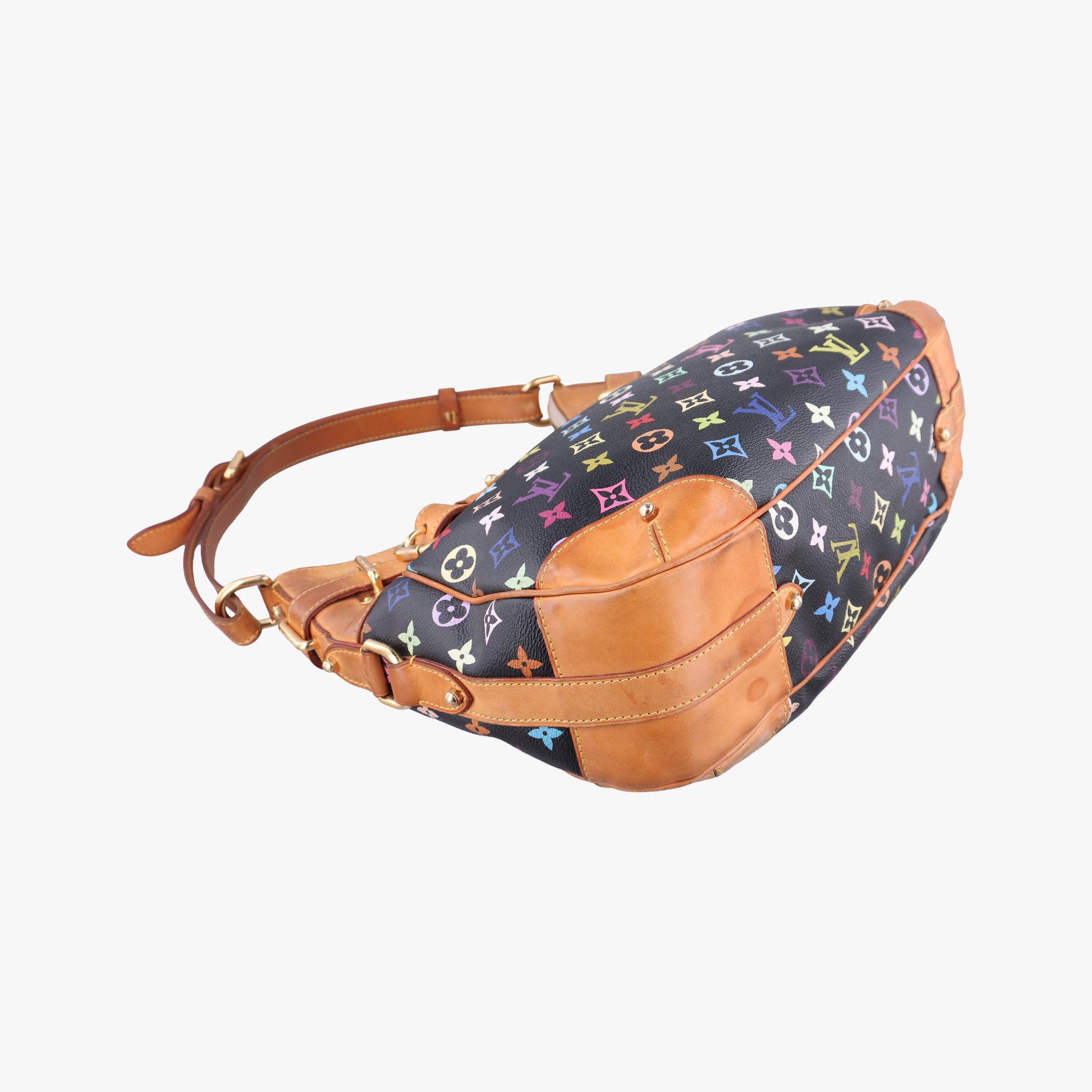 Pre-owned Louis Vuitton GRETA Noir Monogram Multicolor M40196 shoulderbag | stylenewstar