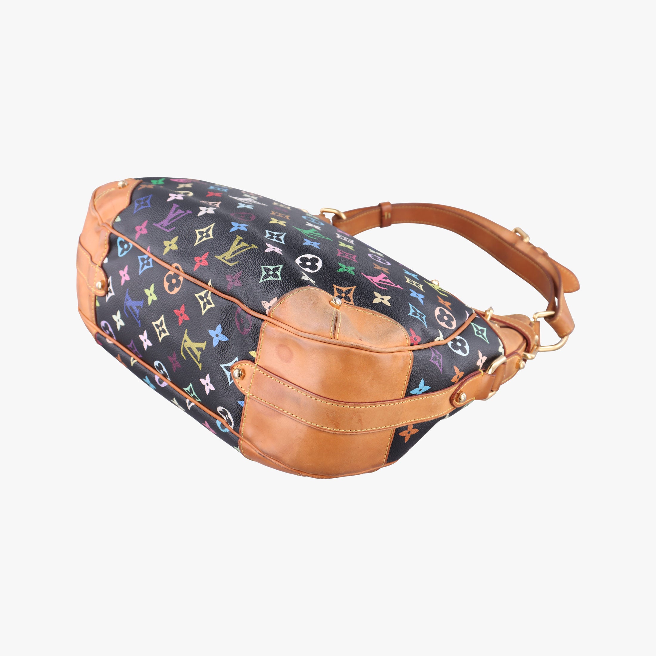 Pre-owned Louis Vuitton GRETA Noir Monogram Multicolor M40196 shoulderbag | stylenewstar