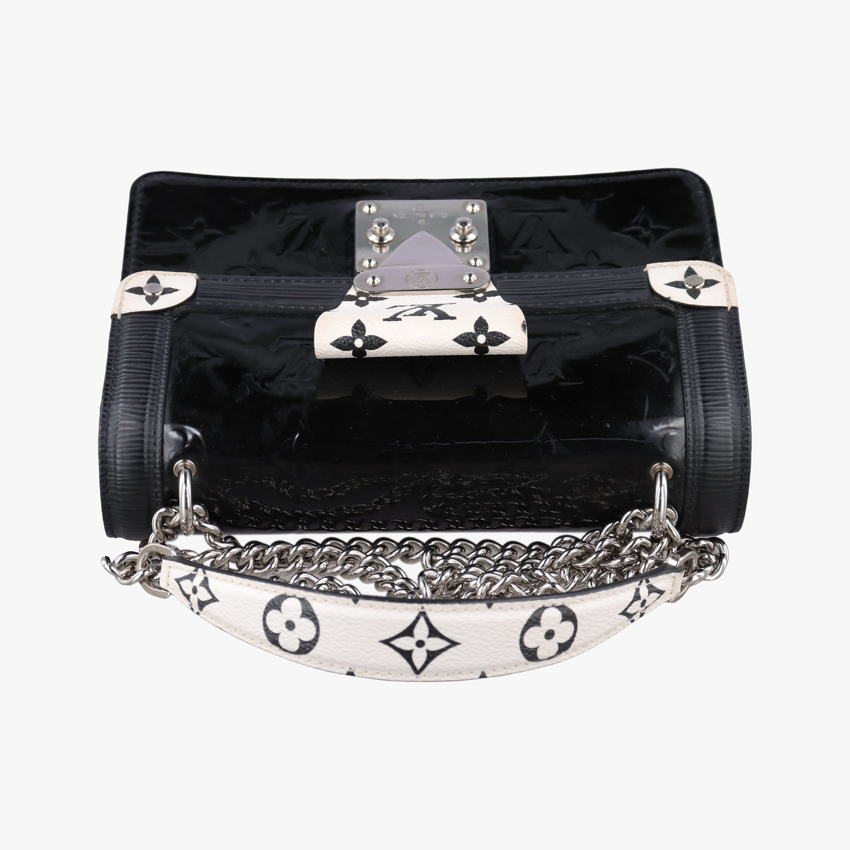 Pre-owned Louis Vuitton Wynwood PM Noir × White Monogram Canvas×Vernis×Epi M90445 shoulderbag | stylenewstar