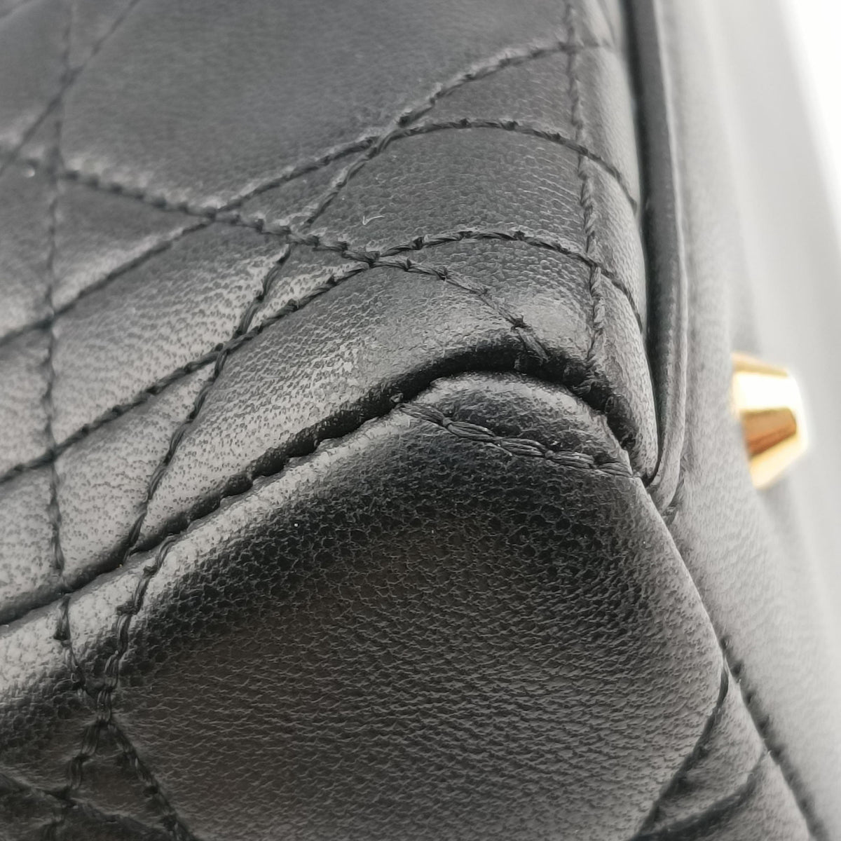 Pre-owned Christian Dior Lady Dior Black lambskin  handbag | stylenewstar