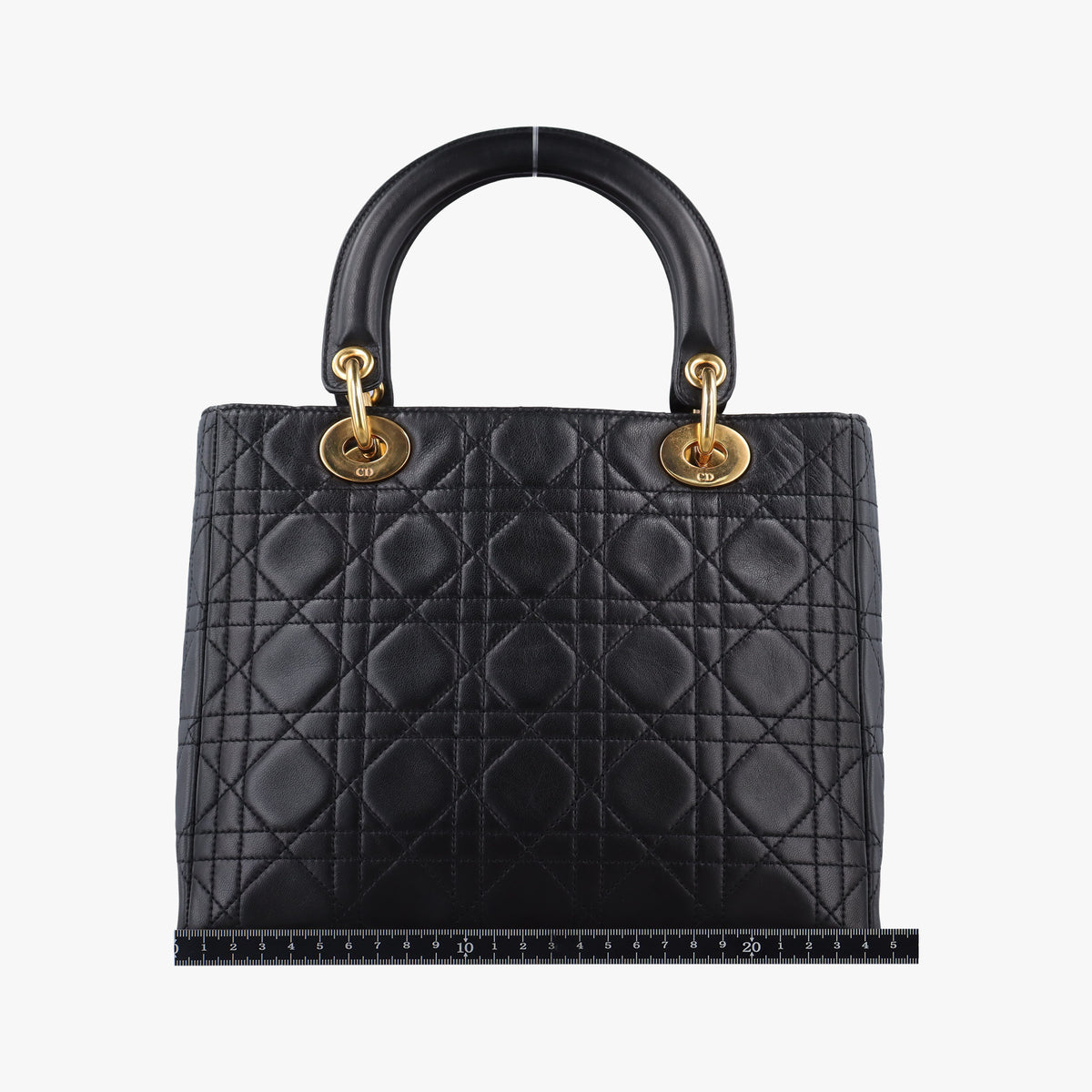 Pre-owned Christian Dior Lady Dior Black lambskin  handbag | stylenewstar