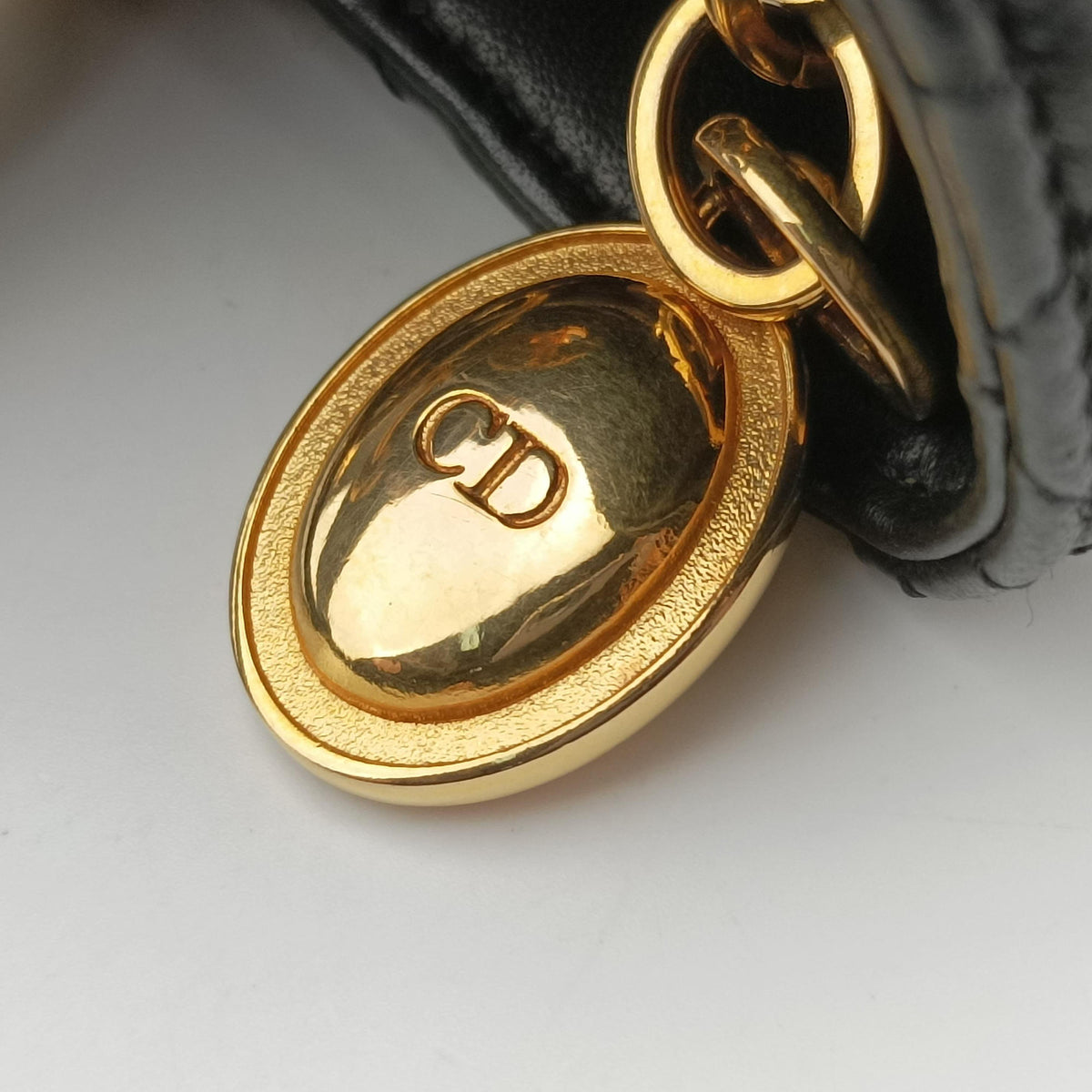 Pre-owned Christian Dior Lady Dior Black lambskin  handbag | stylenewstar