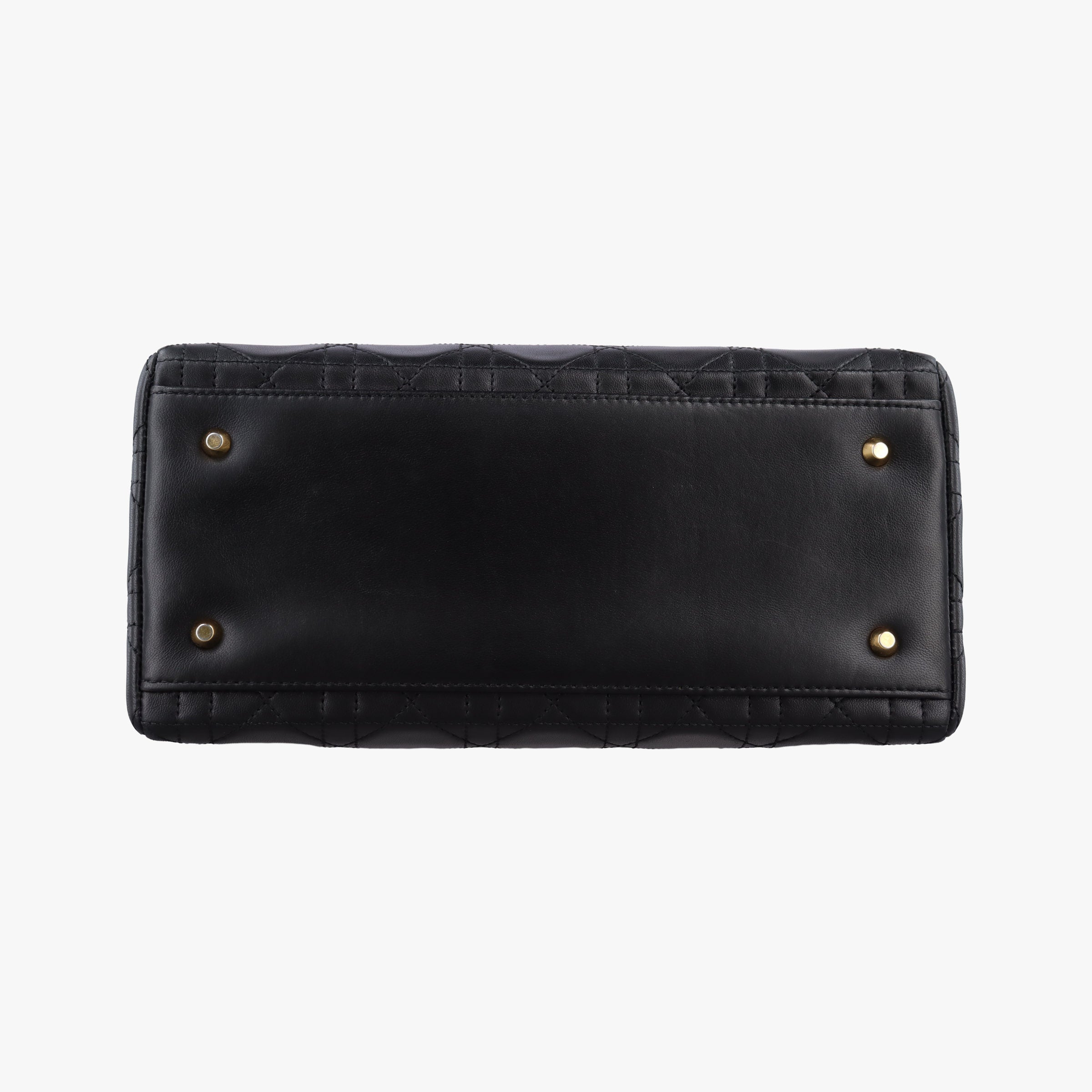 Pre-owned Christian Dior Lady Dior Black lambskin  handbag | stylenewstar