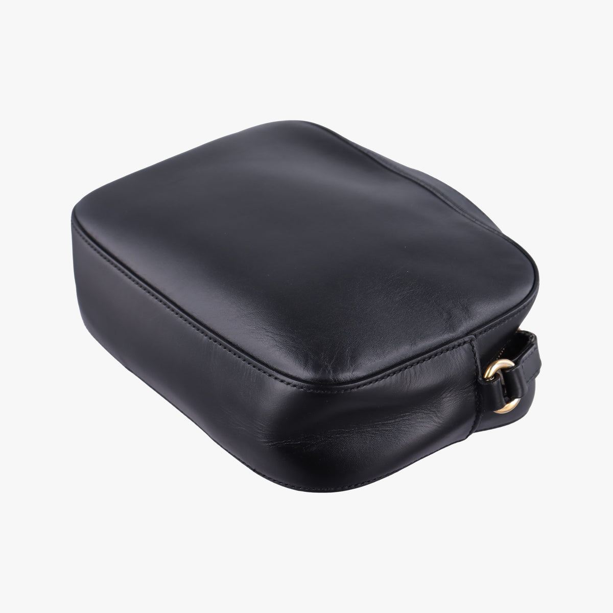 Pre-owned Gucci Bee Web Black Leather 412008 shoulderbag | stylenewstar
