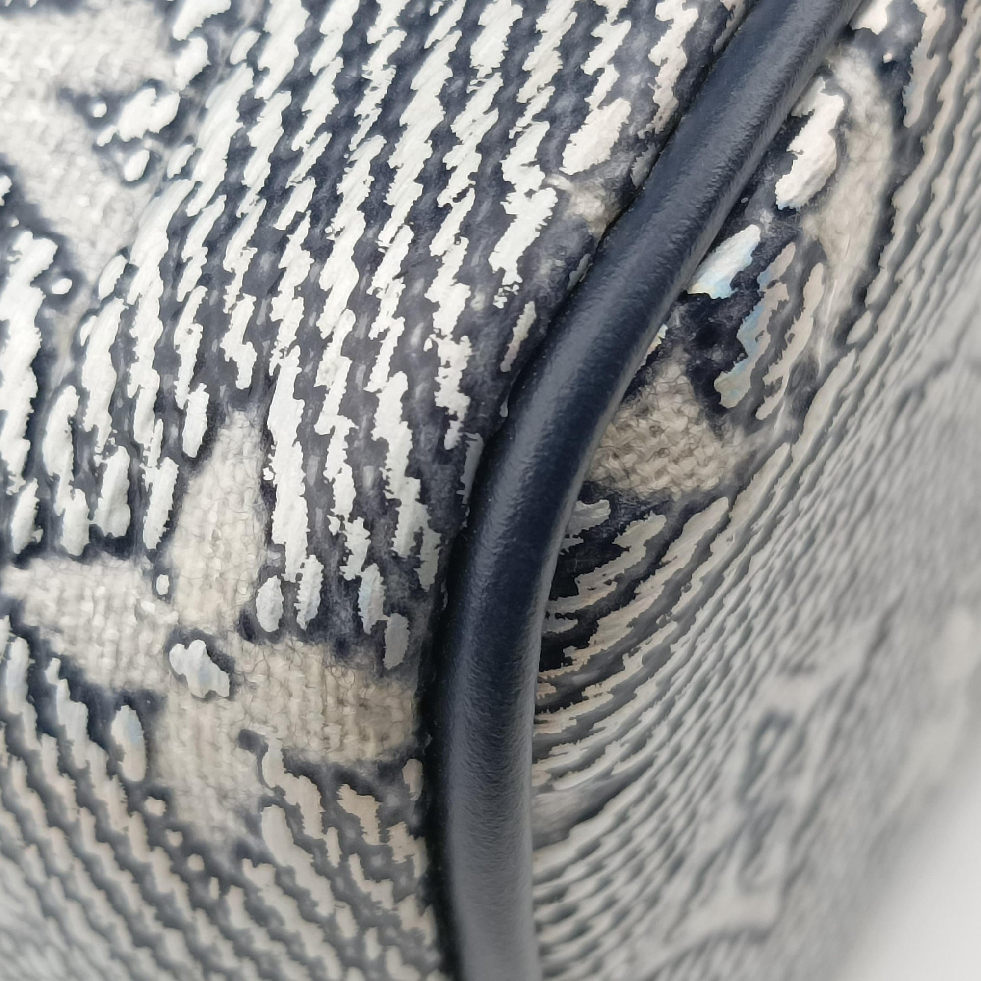 Pre-owned Louis Vuitton Micro Vanity Gray×Blue MONOGRAM JACQUARD DENIM M82467 shoulderbag | stylenewstar