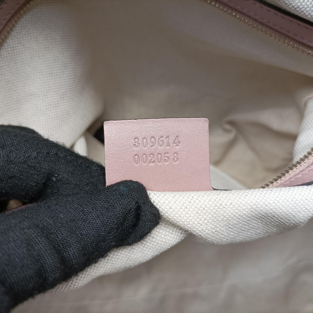 Pre-owned Gucci Microguccissima Beige Patent Leather 309614 shoulderbag | stylenewstar