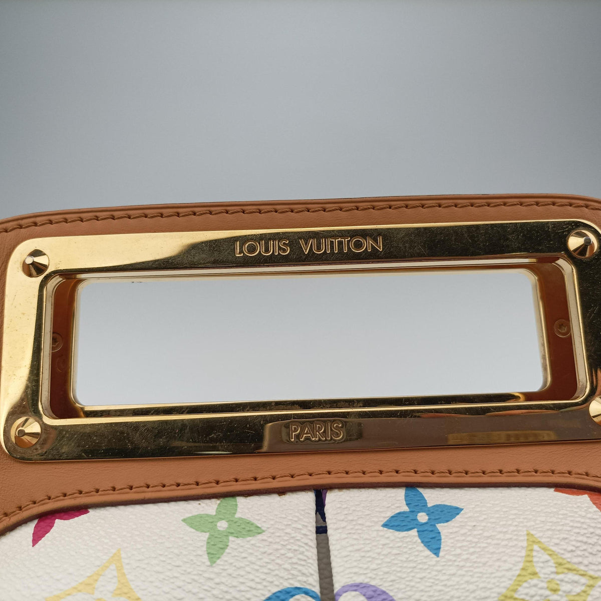 Pre-owned Louis Vuitton JUDY MM white Monogram Multicolor M40255 shoulderbag | stylenewstar