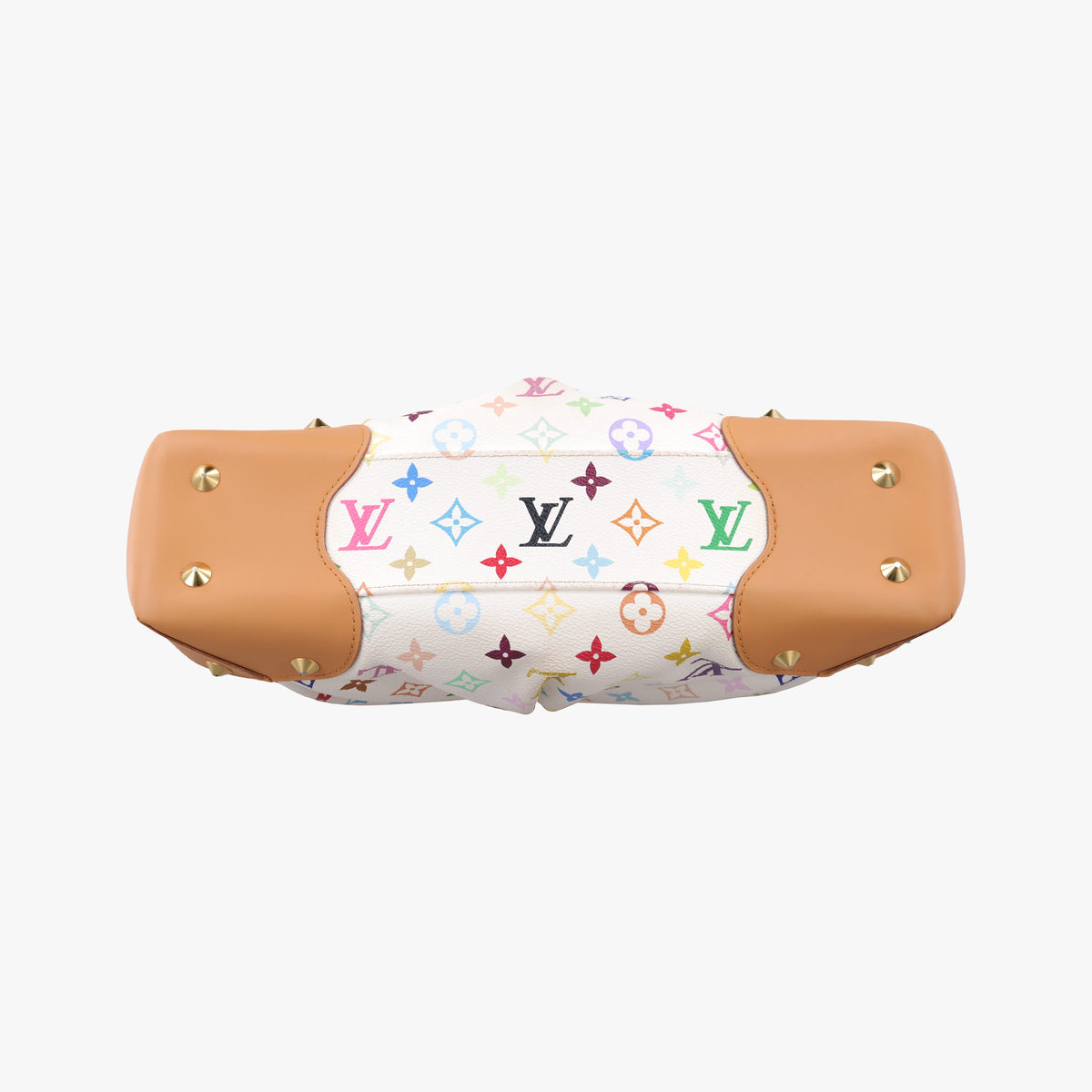 Pre-owned Louis Vuitton JUDY MM white Monogram Multicolor M40255 shoulderbag | stylenewstar