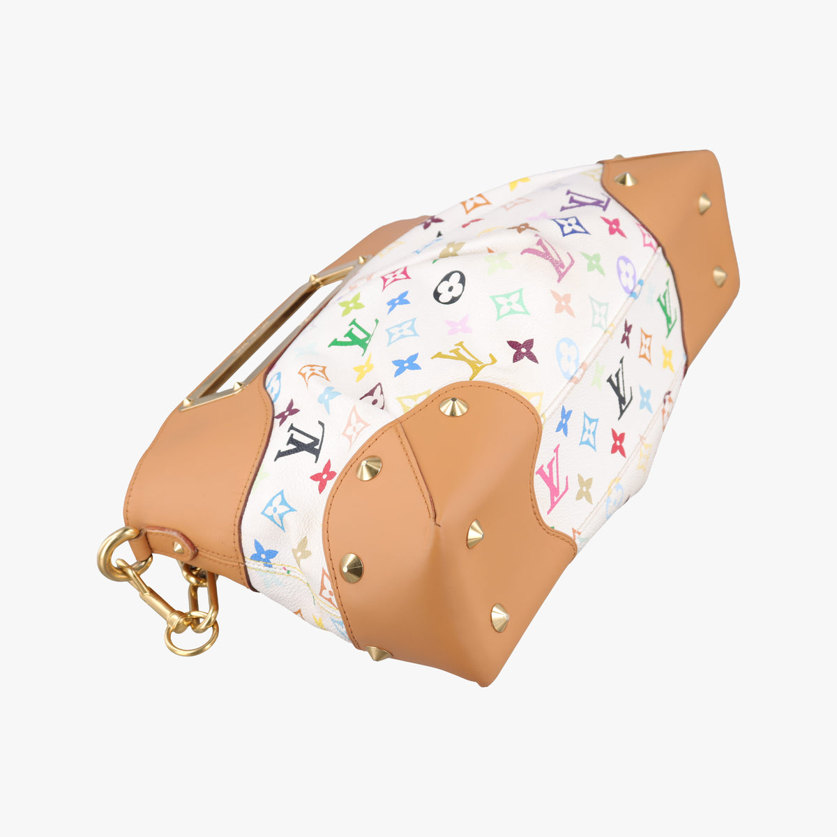 Pre-owned Louis Vuitton JUDY MM white Monogram Multicolor M40255 shoulderbag | stylenewstar