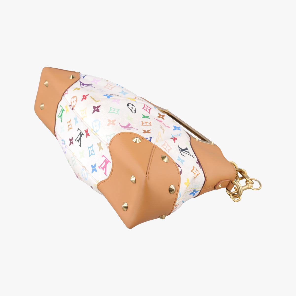 Pre-owned Louis Vuitton JUDY MM white Monogram Multicolor M40255 shoulderbag | stylenewstar