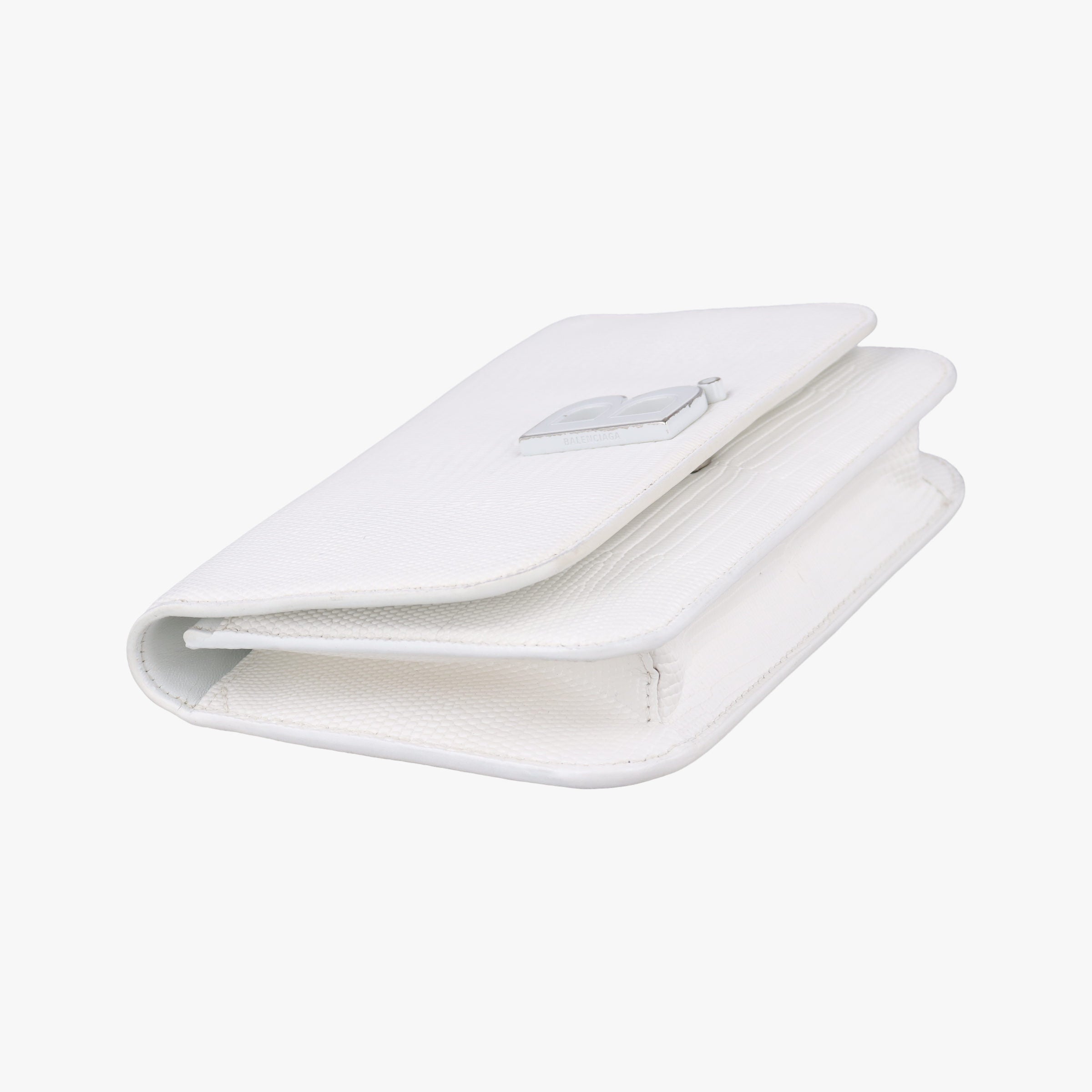 Pre-owned Burberry B.Logo White Leather  shoulderbag | stylenewstar