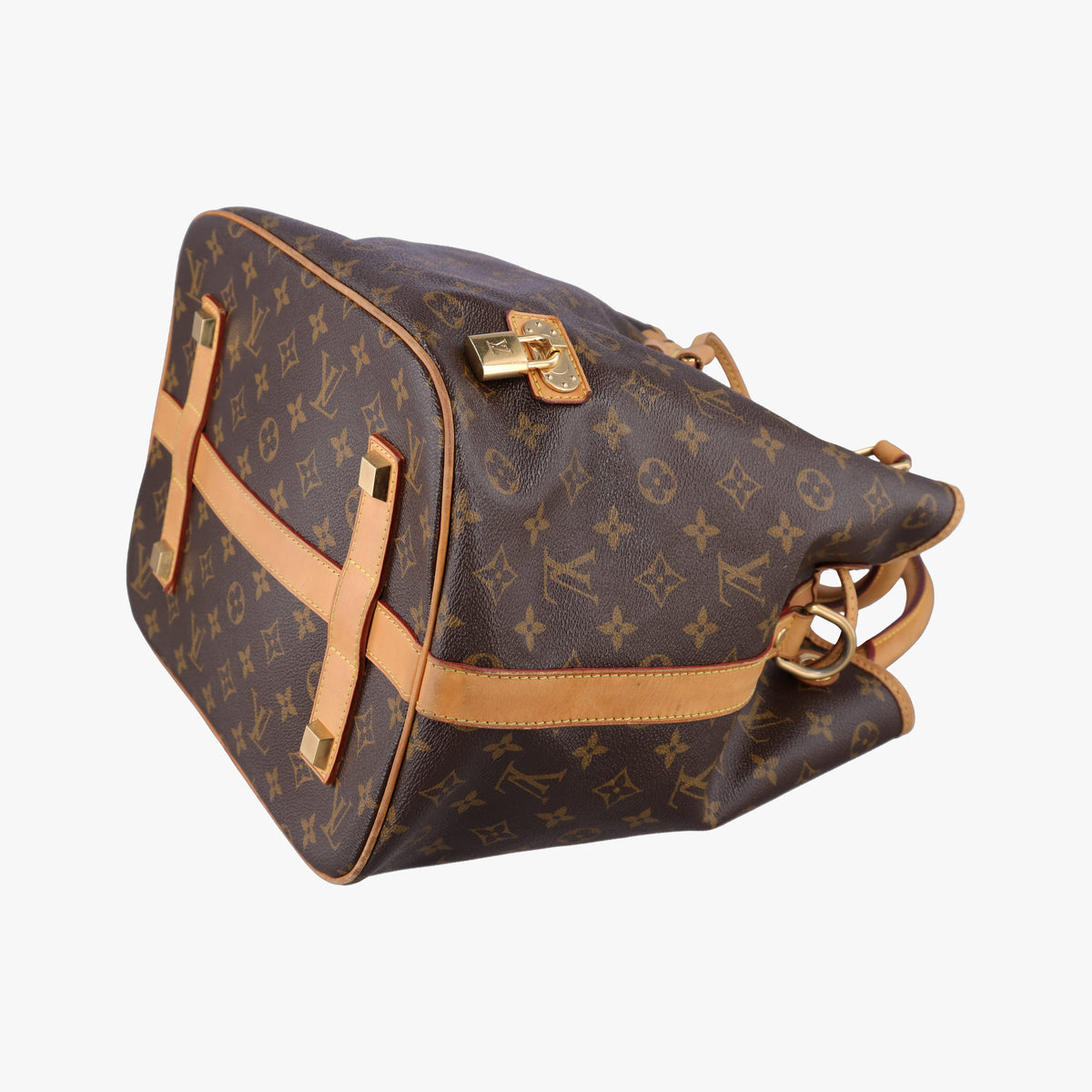 Pre-owned Louis Vuitton Neo Brown×Beige Monogram Canvas M40372 shoulderbag | stylenewstar