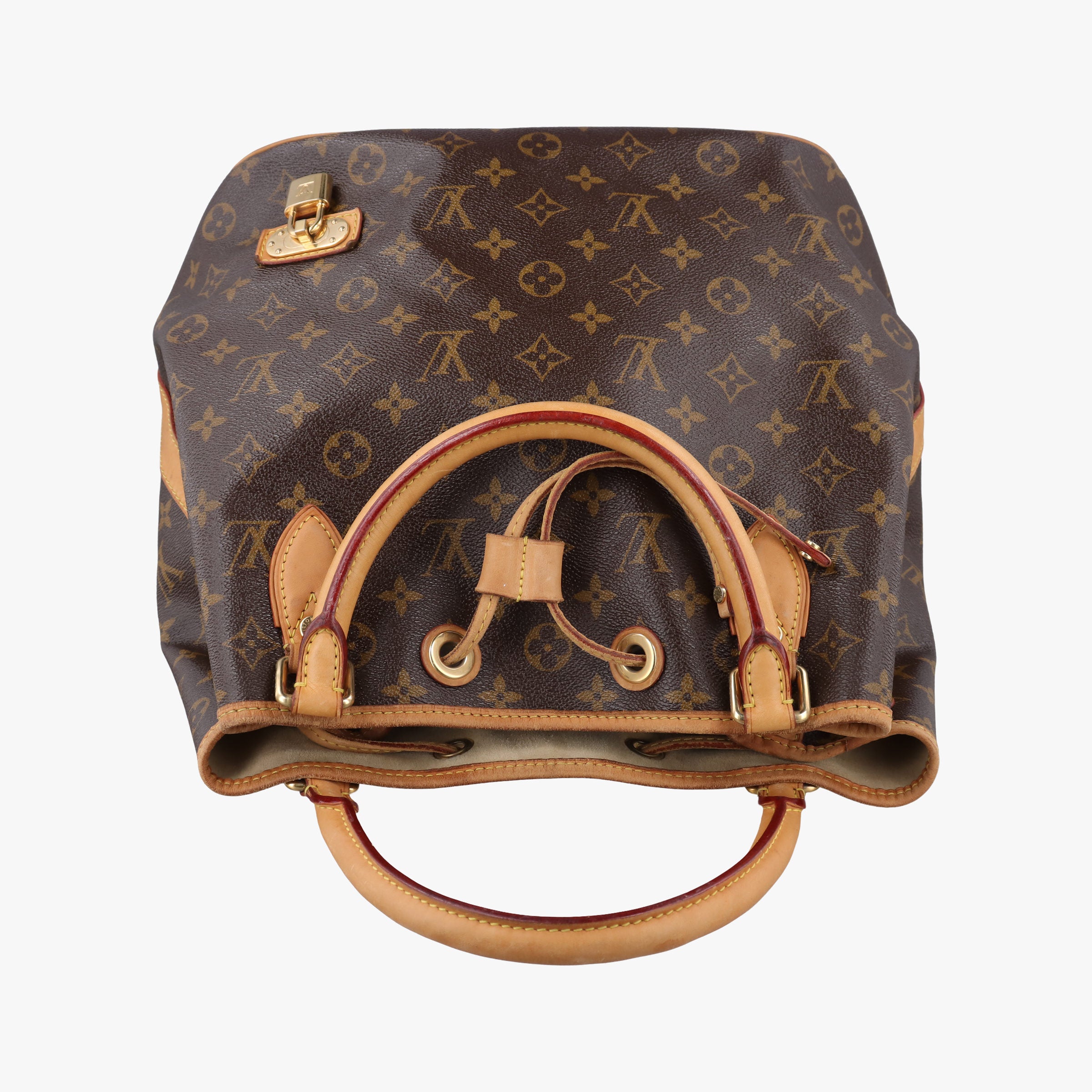 Pre-owned Louis Vuitton Neo Brown×Beige Monogram Canvas M40372 shoulderbag | stylenewstar