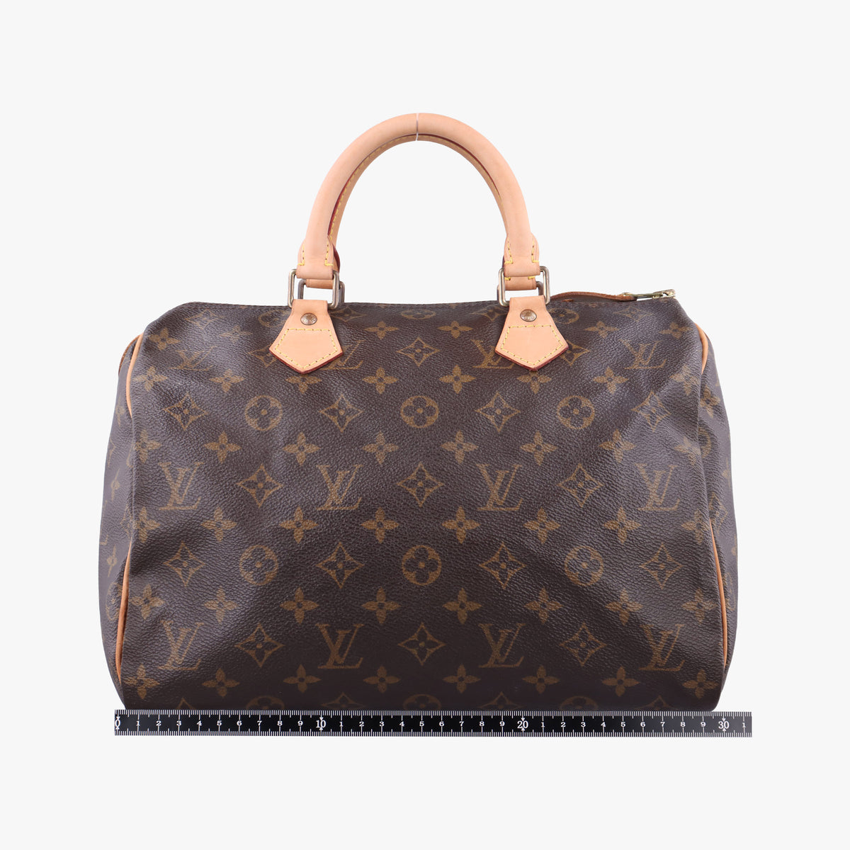 Pre-owned Louis Vuitton Speedy 30 BROWN Monogram Canvas M41526 handbag | stylenewstar