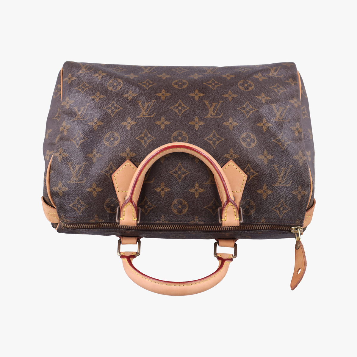 Pre-owned Louis Vuitton Speedy 30 BROWN Monogram Canvas M41526 handbag | stylenewstar