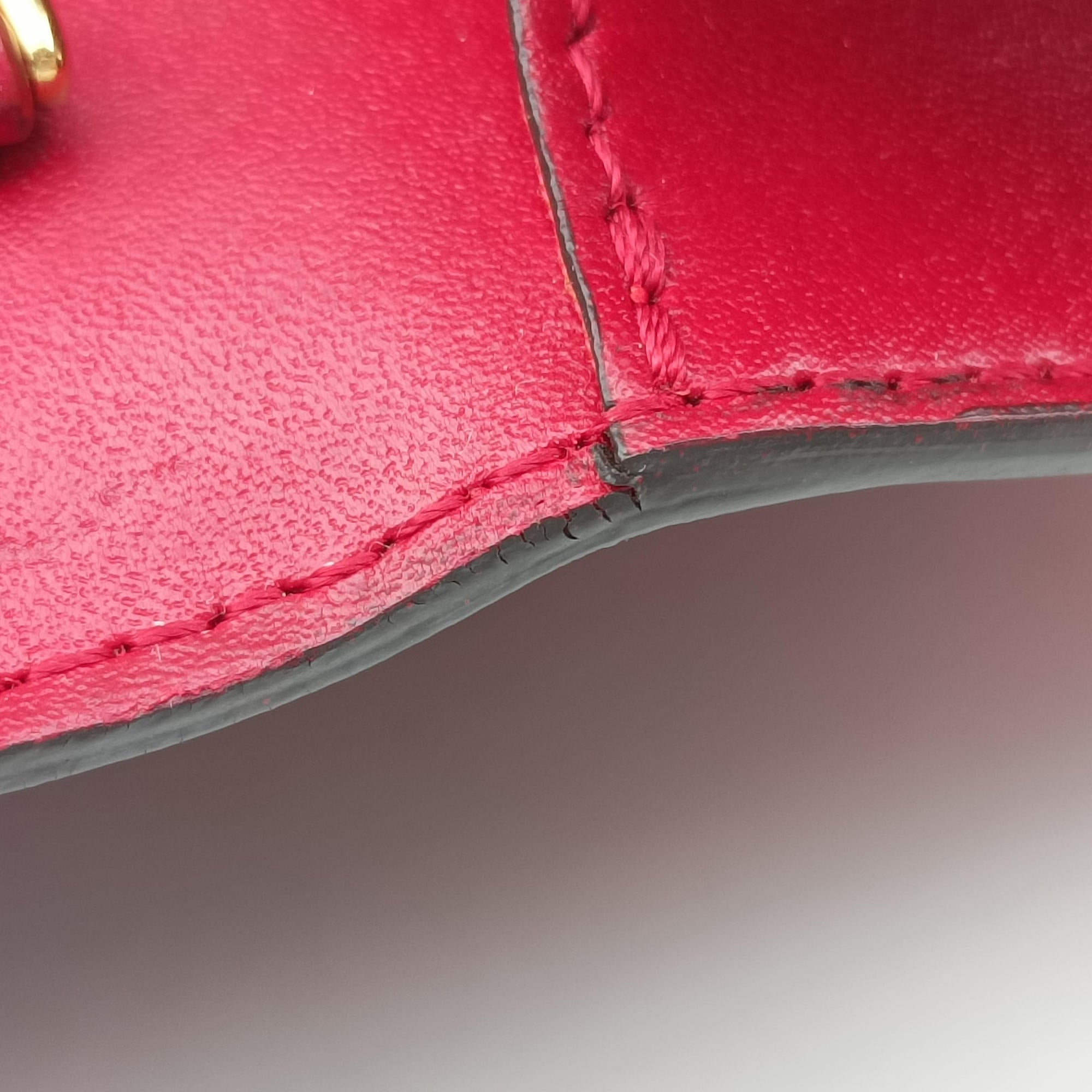 Pre-owned Fendi F is Red Leather 8BM005 shoulderbag | stylenewstar