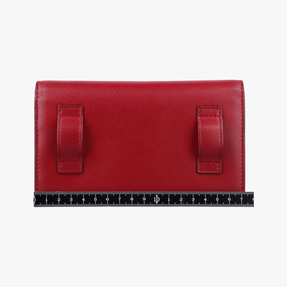 Pre-owned Fendi F is Red Leather 8BM005 shoulderbag | stylenewstar