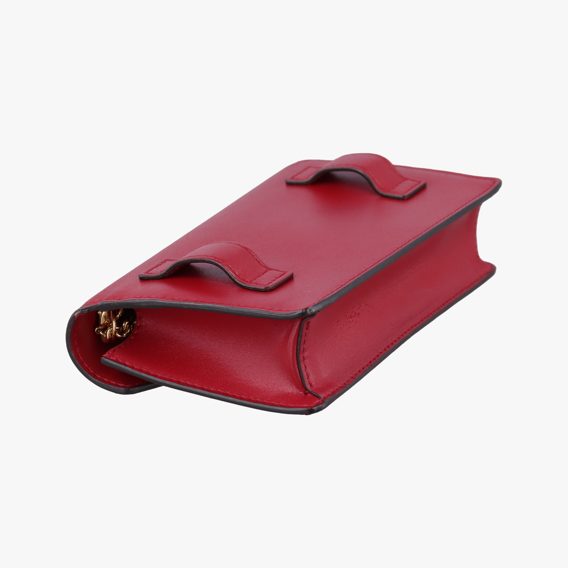 Pre-owned Fendi F is Red Leather 8BM005 shoulderbag | stylenewstar