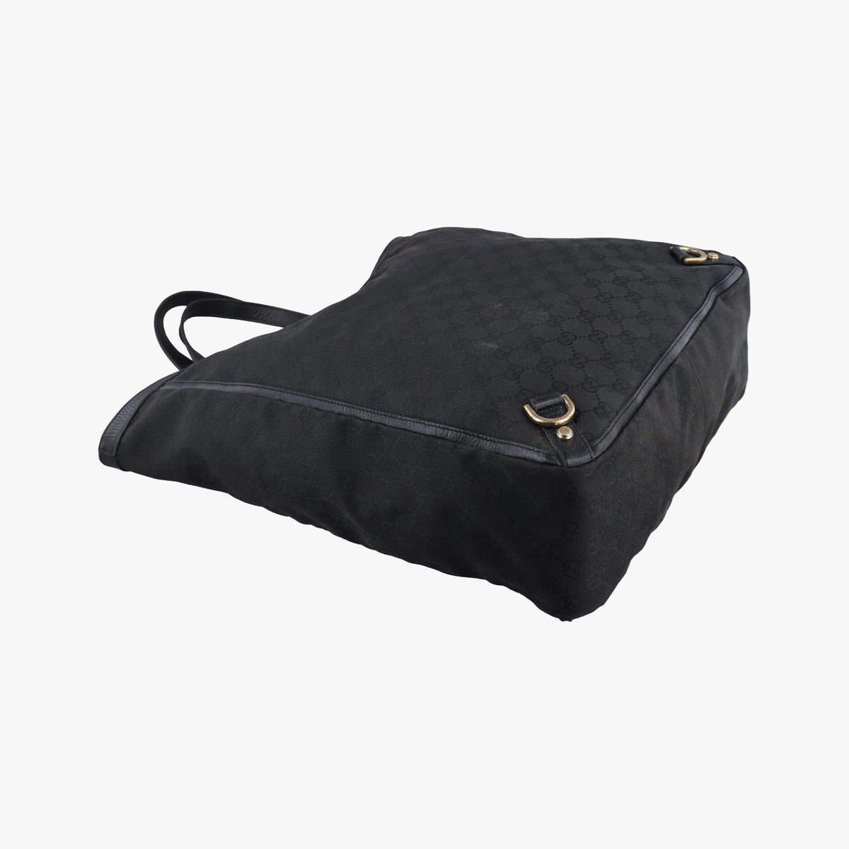 Secondhand Gucci Abbey Black Canvas × Leather 130733 handbag | stylenewstar