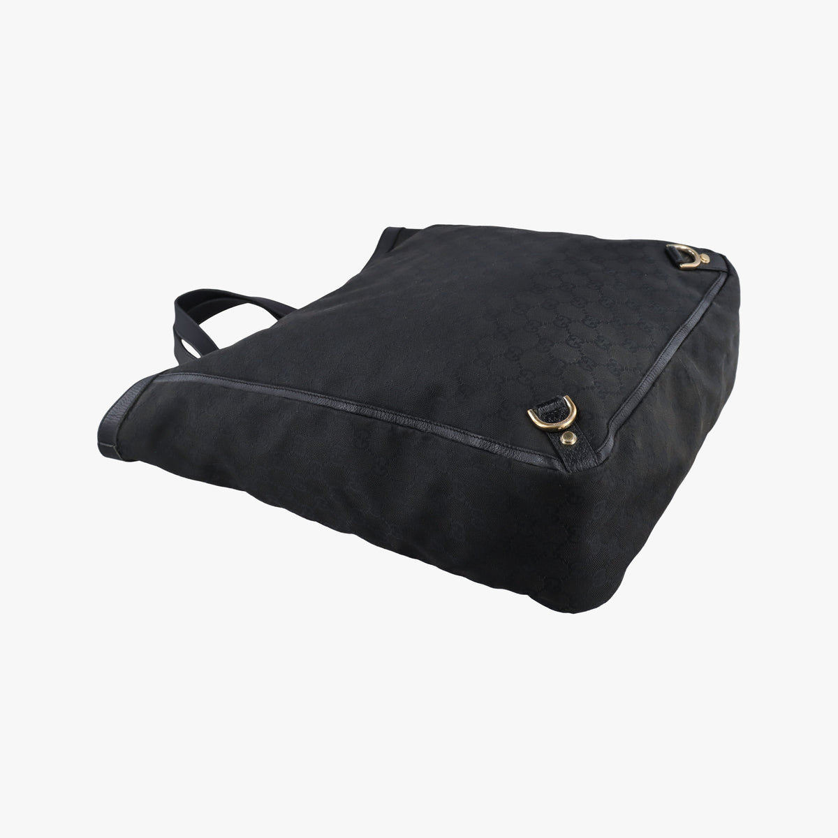 Secondhand Gucci Abbey Black Canvas × Leather 130733 handbag | stylenewstar
