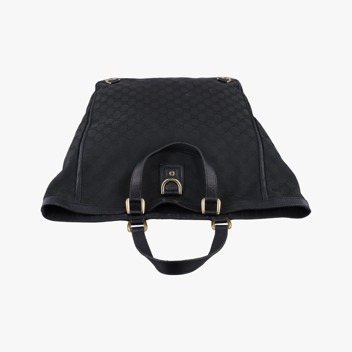 Secondhand Gucci Abbey Black Canvas × Leather 130733 handbag | stylenewstar