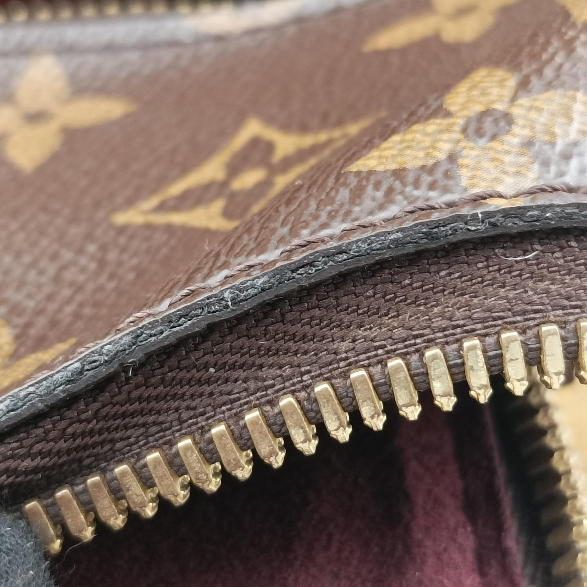 Pre-owned Louis Vuitton Marais BB brown×beige Monogram Canvas M41071 handbag | stylenewstar