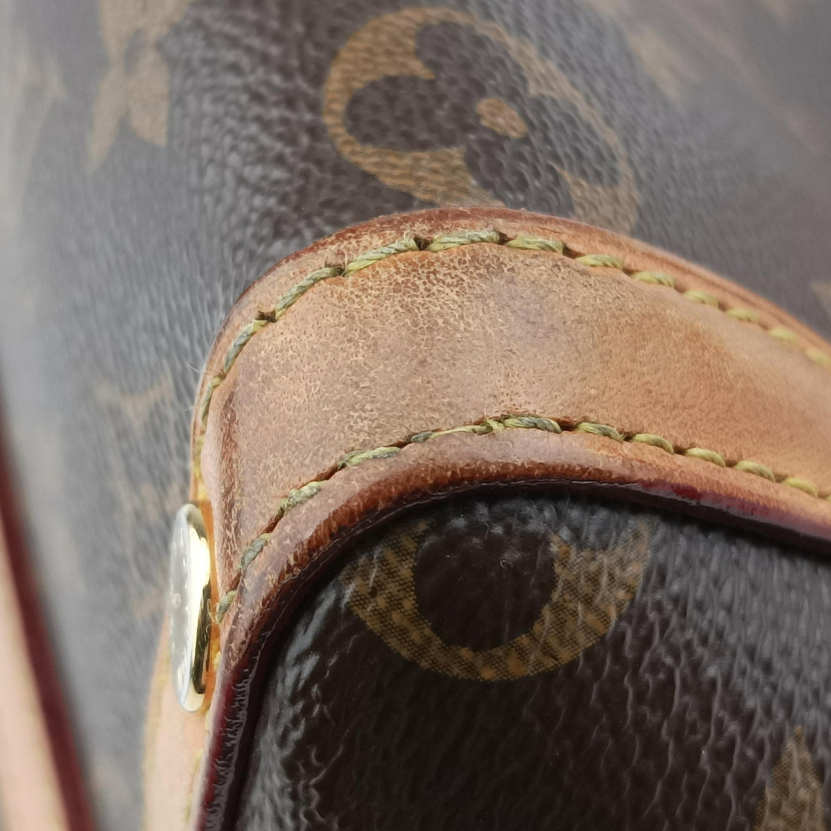 Pre-owned Louis Vuitton Marais BB brown×beige Monogram Canvas M41071 handbag | stylenewstar