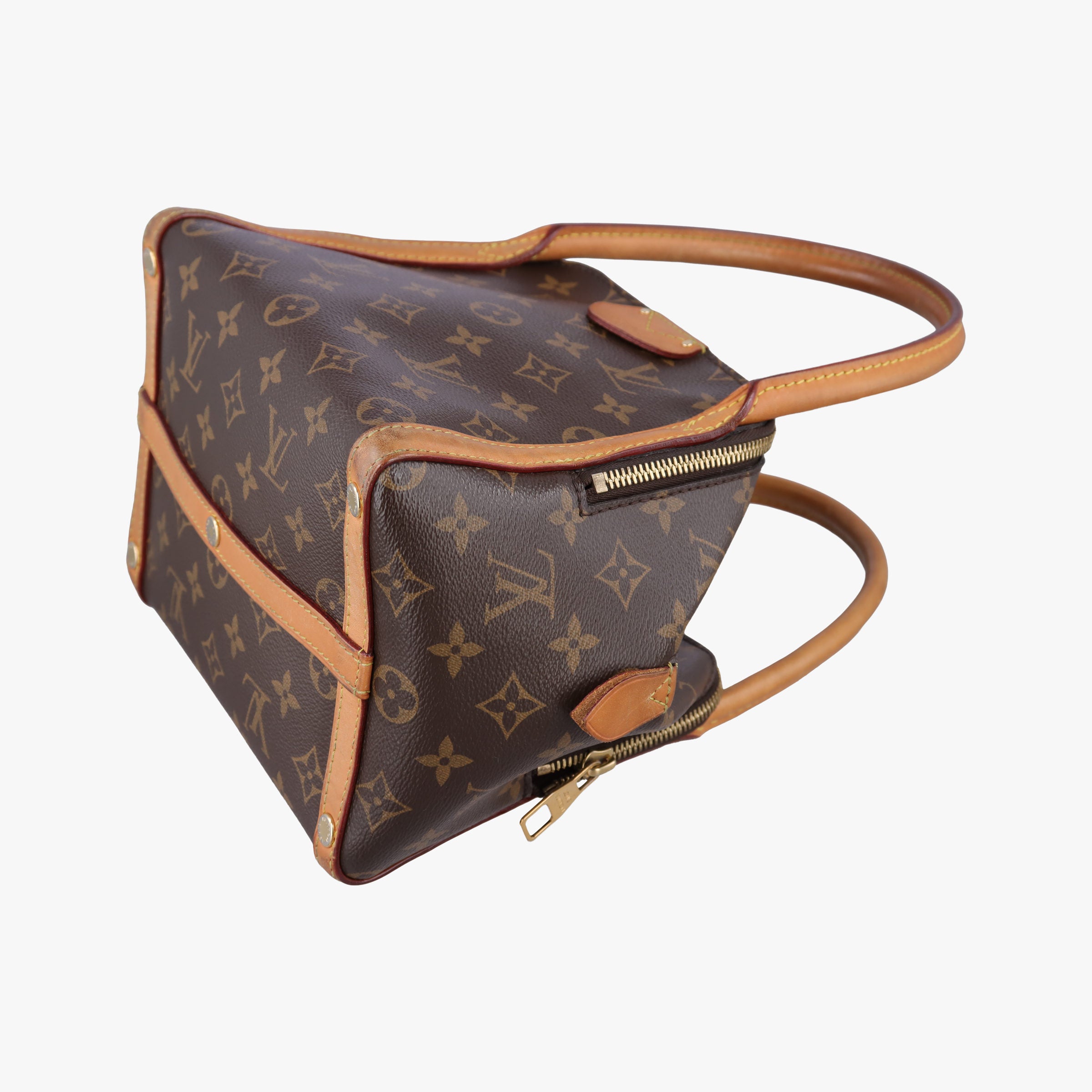 Pre-owned Louis Vuitton Marais BB brown×beige Monogram Canvas M41071 handbag | stylenewstar