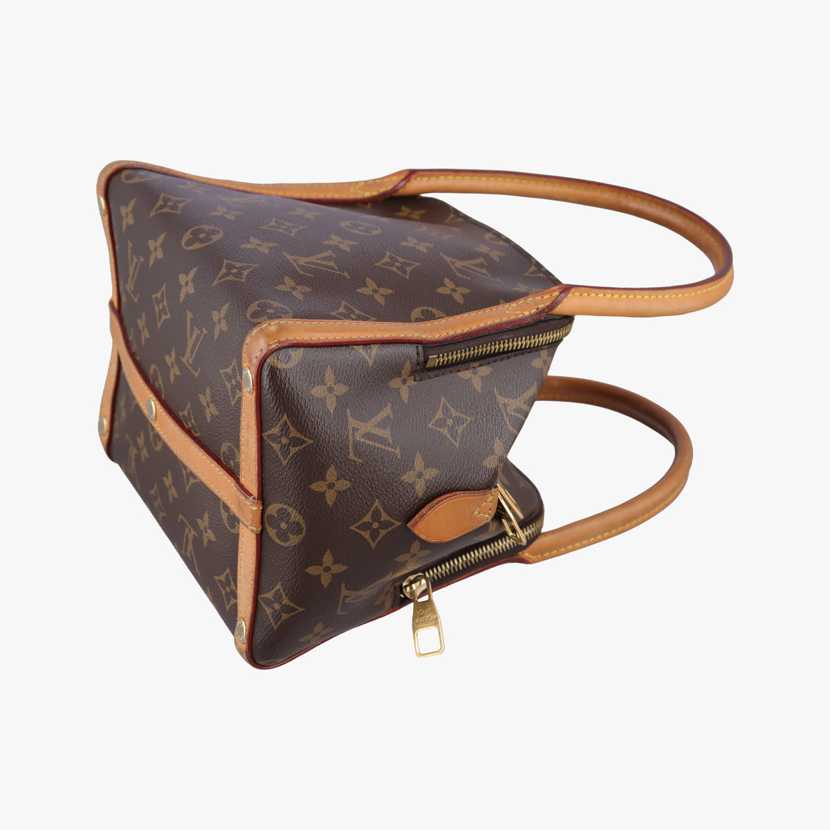 Pre-owned Louis Vuitton Marais BB brown×beige Monogram Canvas M41071 handbag | stylenewstar