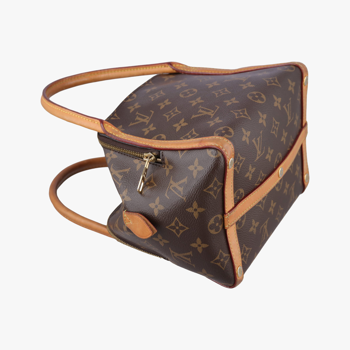 Pre-owned Louis Vuitton Marais BB brown×beige Monogram Canvas M41071 handbag | stylenewstar