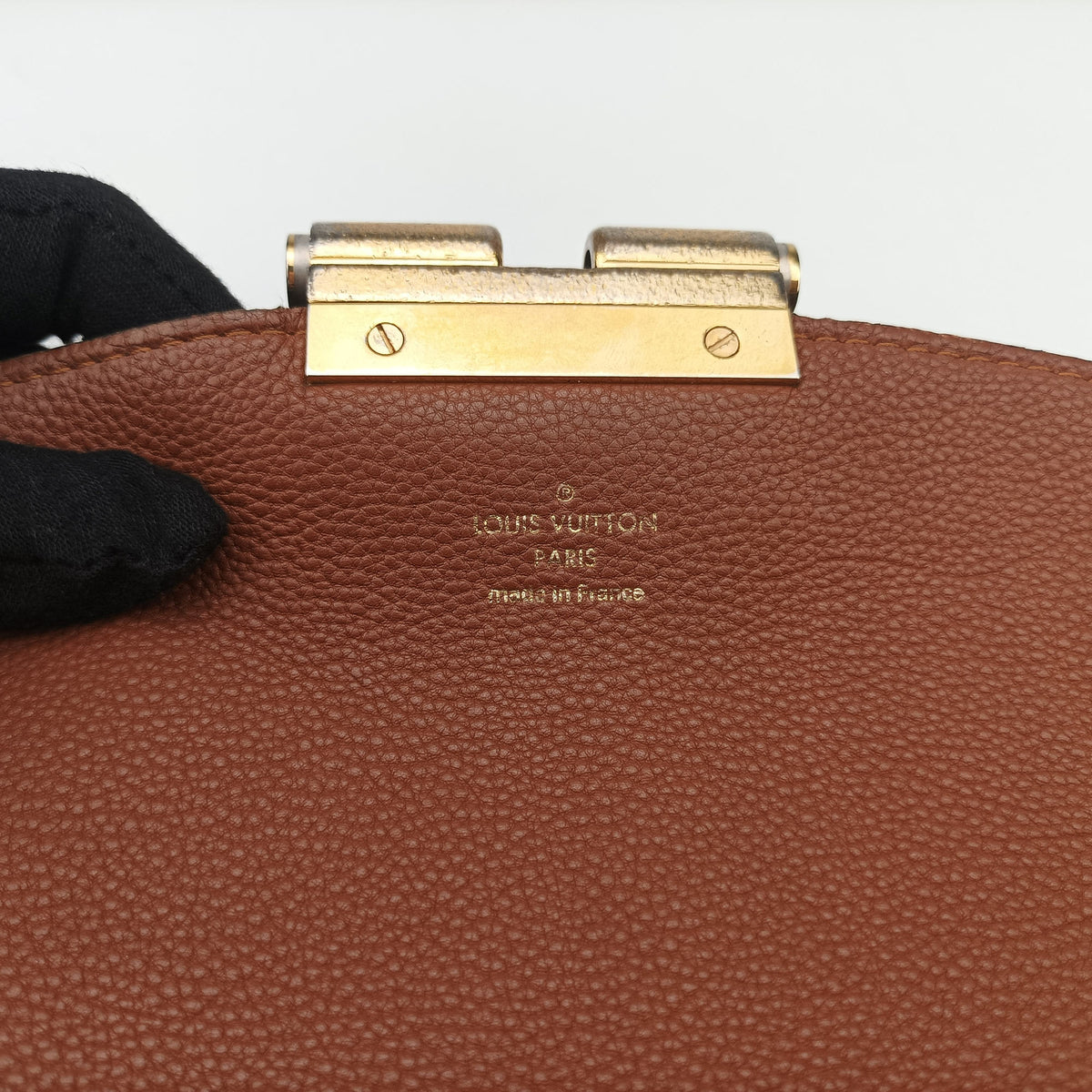 Pre-owned Louis Vuitton OLYMPE Brown×CAMEL Monogram Canvas×calf leather M40580 handbag | stylenewstar